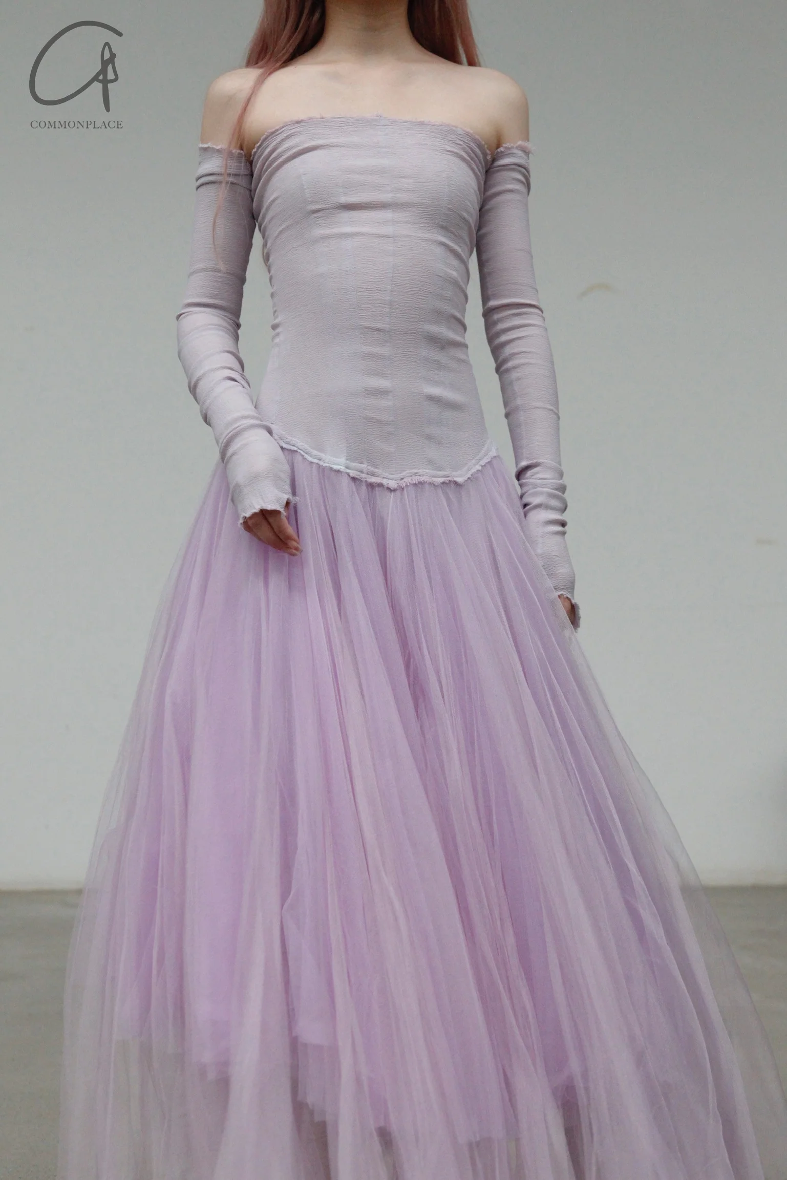 Marc Le Bihan 21908 Shrink Silk Ballet Dress Flat Shoulder Series Triple Tulle Skin-friendly MLB-21908-DANZI ORCHIDEE - Image 3