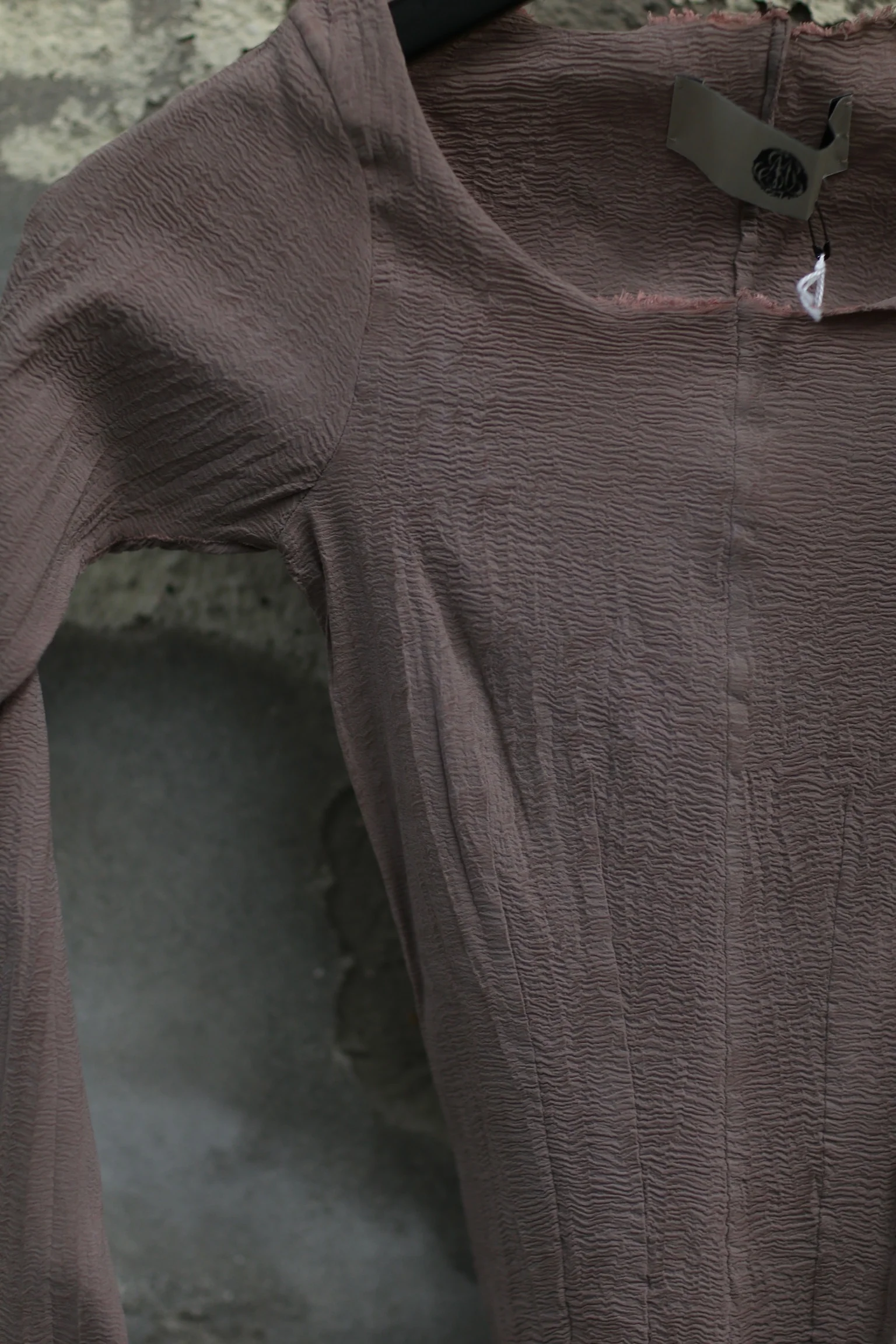 Marc Le Bihan Silk Shrink Classic Long Sleeve Base Top 26900 Series French Handmade MLB-26900-BOIS DE ROSE Wood Rose Old Rose - Image 2