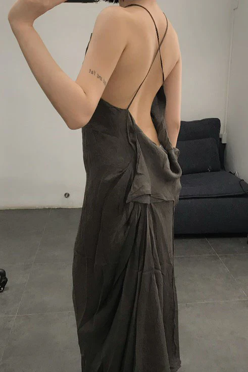 Marc Le Bihan Slip Dress 2170 France MLB-2170-BRONZE Bronze - Image 11