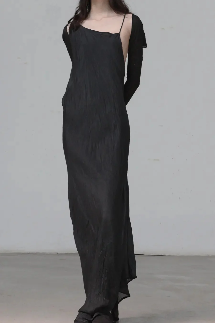 Marc Le Bihan Slip Dress 2170 France MLB-2170-NOIR - Image 4