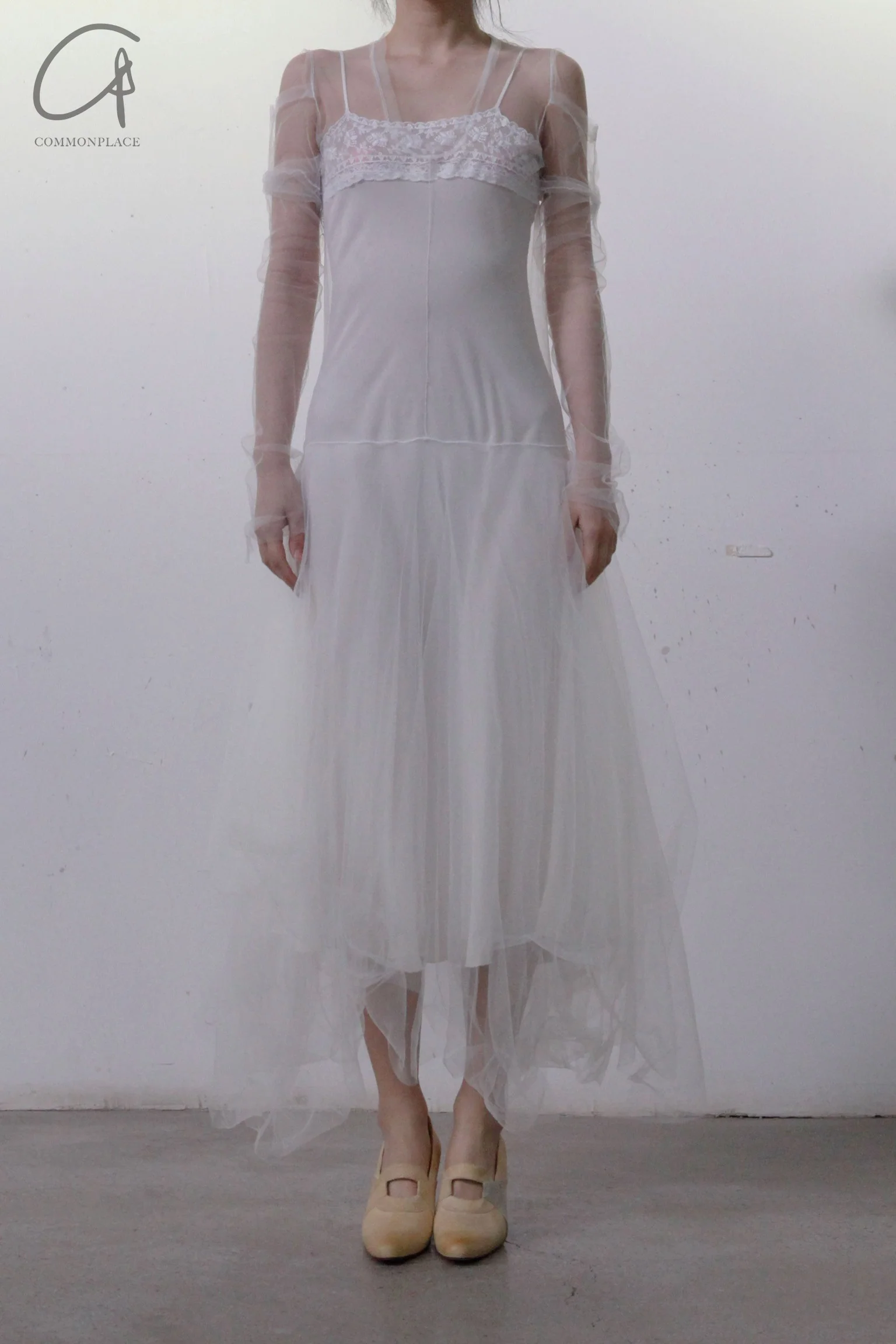 marc le bihan T-shirt tulle dance skirt 2816 WHITE