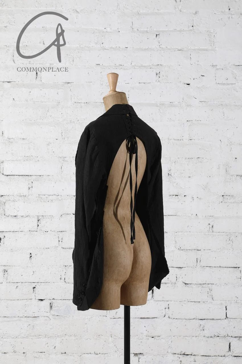 marc le bihan tie trim jacket 2250 E23 black - Image 12