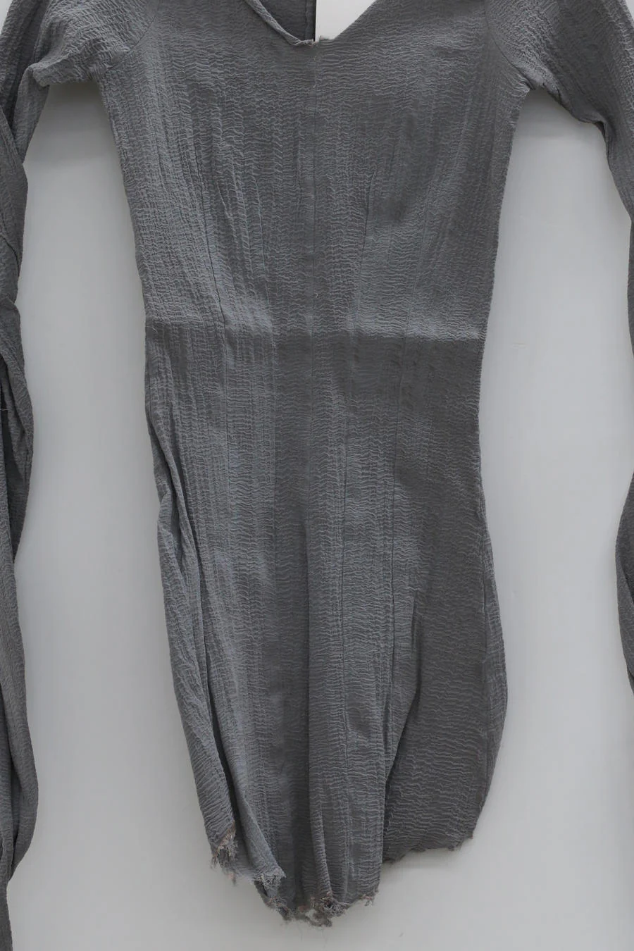 Marc Le Bihan 26909 V-neck tight stretch top 10 meters of silk shrinkage MLB-26909-E21-QIANHUI LIGHT GREY light gray 26909-E21 - Image 7