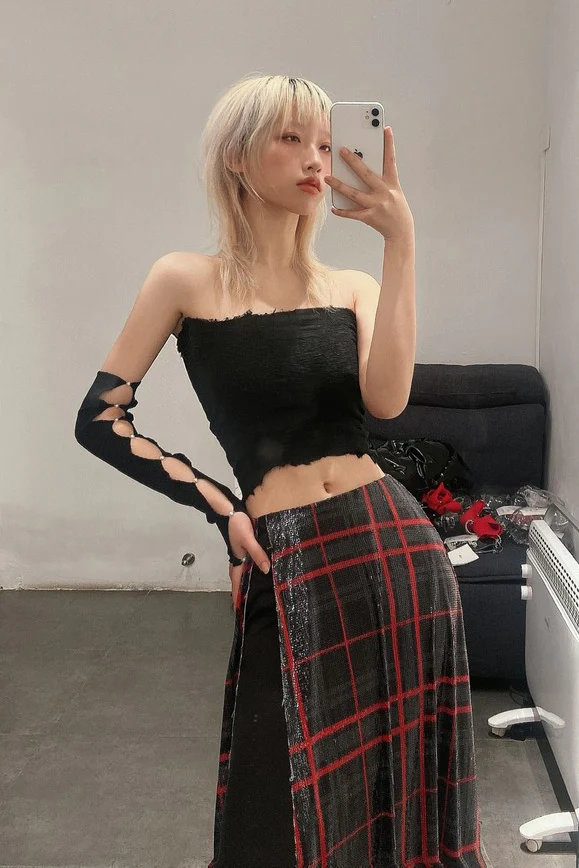 Marc Le Bihan 10-meter silk shrink elastic stretch tube top 26917 series France MLB-26917-HEI black - Image 6