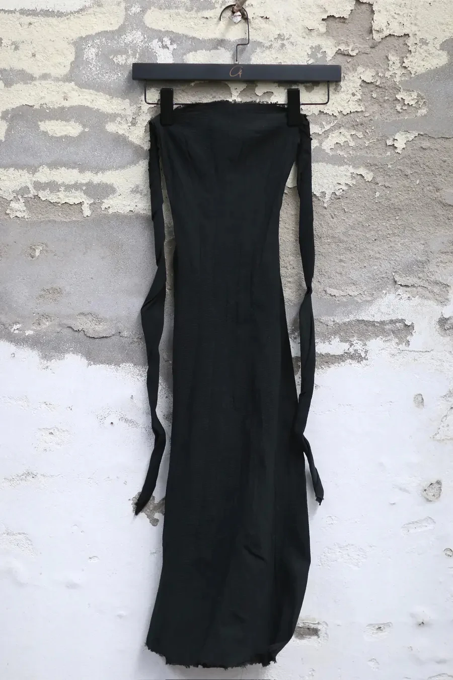 Marc Le Bihan 21915 Silk Shrinkage Stretch One-Piece Dress Collection French High-Level Handmade MLB-21939-HEI Black PMLB4