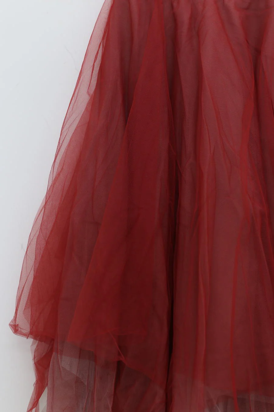 Marc le bihan tulle half skirt 2591 gun/grey red/gray - Image 2