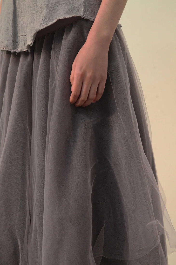 Marc Le Bihan tulle skirt purple black 2591 viollen black - Image 6