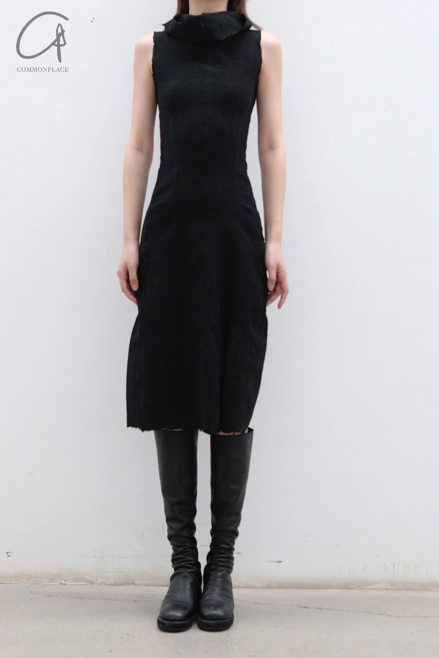 marc le bihan turtleneck dress 21961 E23 black - Image 2