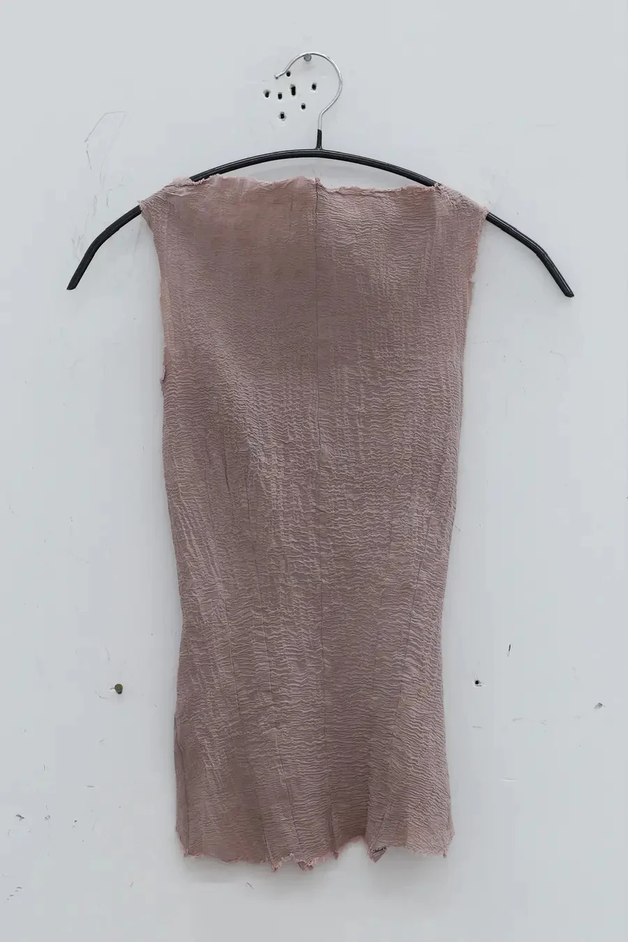 Marc le bihan silk elastic stretch vest 26954 series French handmade MLB-26954 E23-GKMG ROSE ANCIEN dried rose 26954 E23 - Image 5