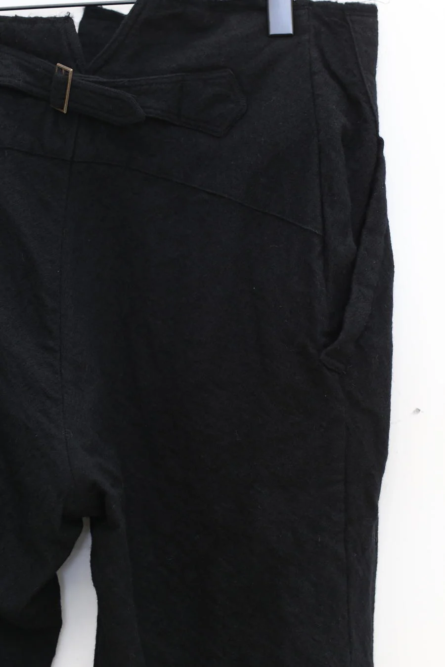 marc le bihan wool long pants 1422 black - Image 3