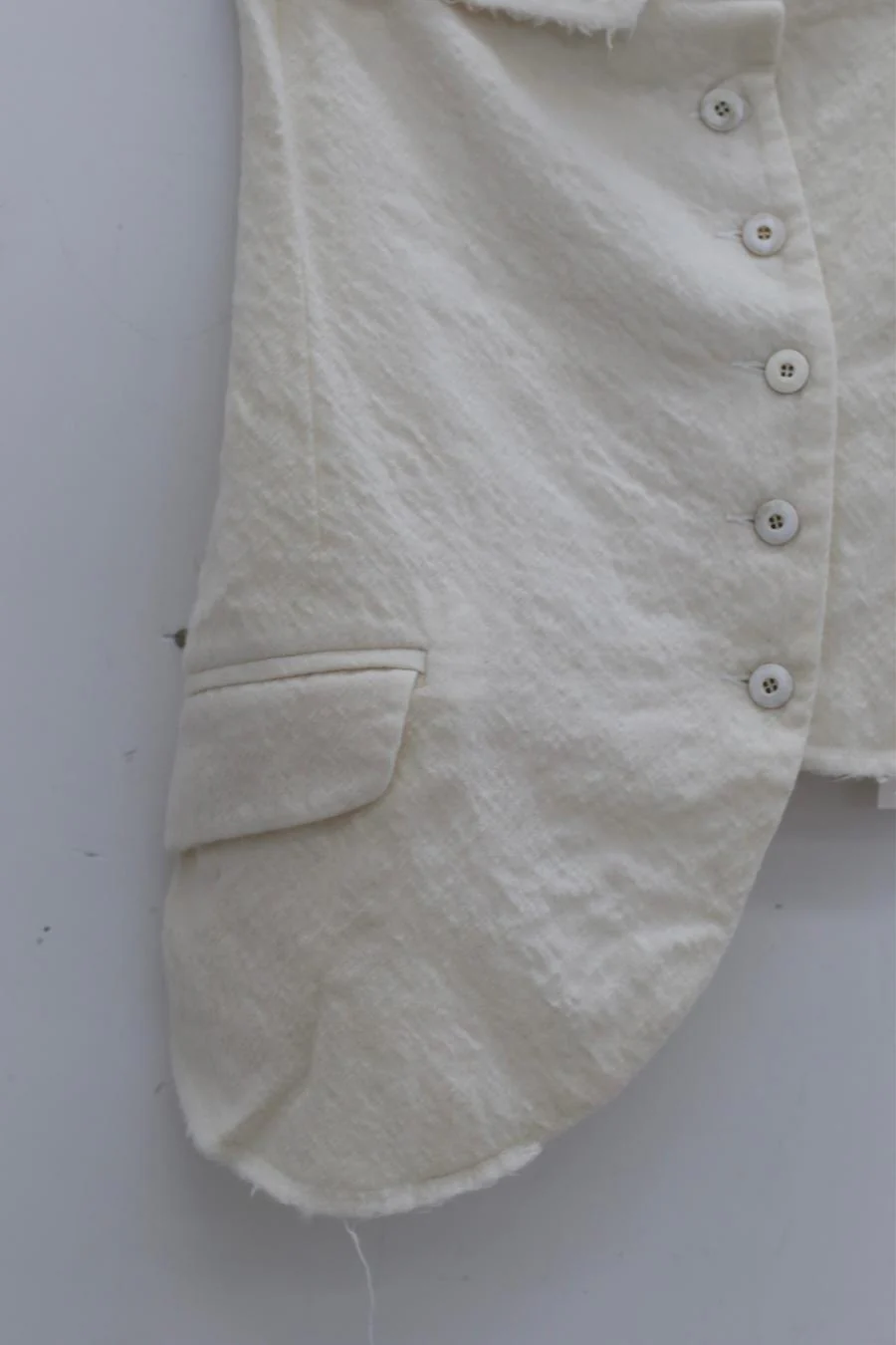 marc le bihanless strap jacket 2643 off White rice white - Image 10
