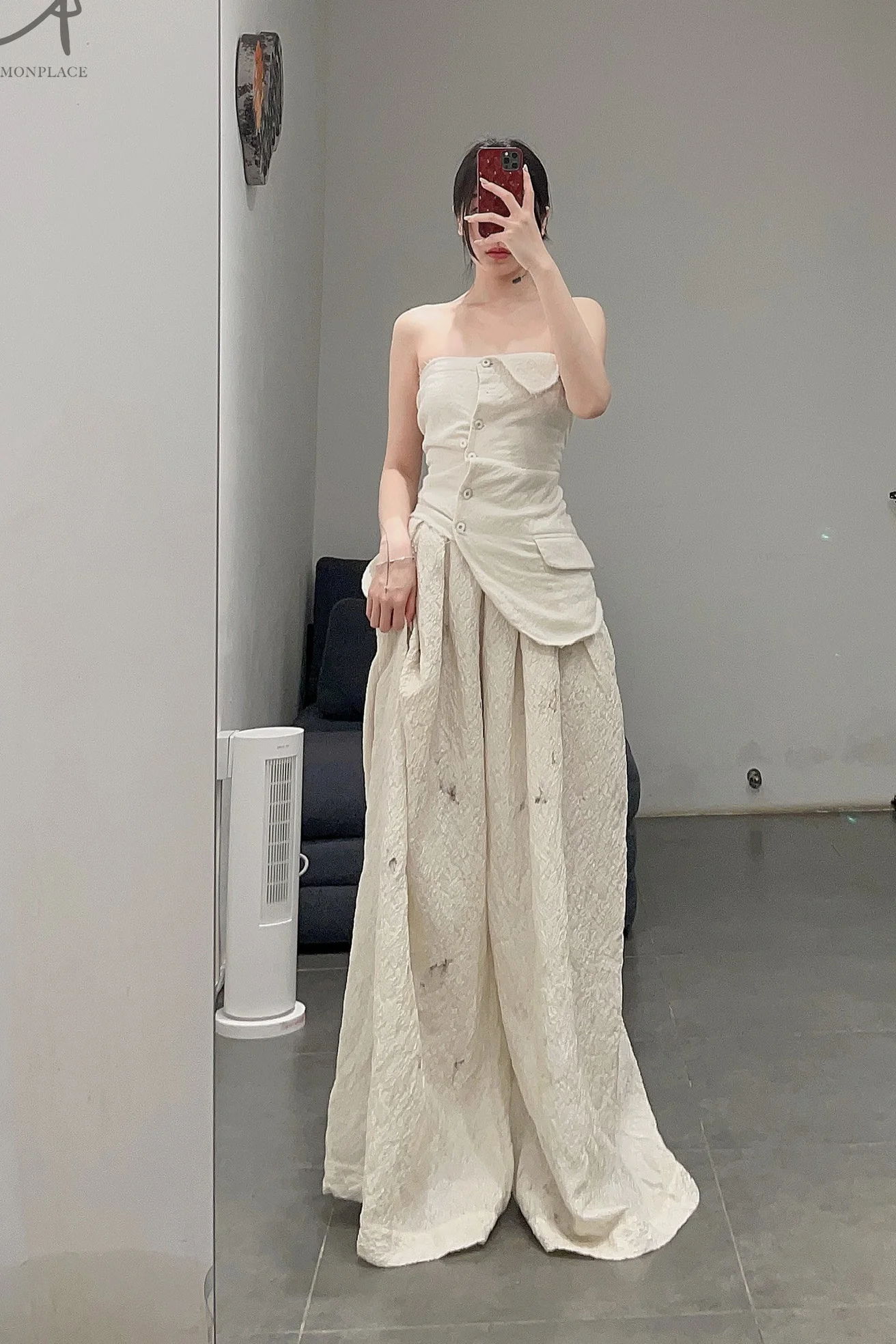 marc le bihanless strap jacket 2643 off White rice white - Image 19