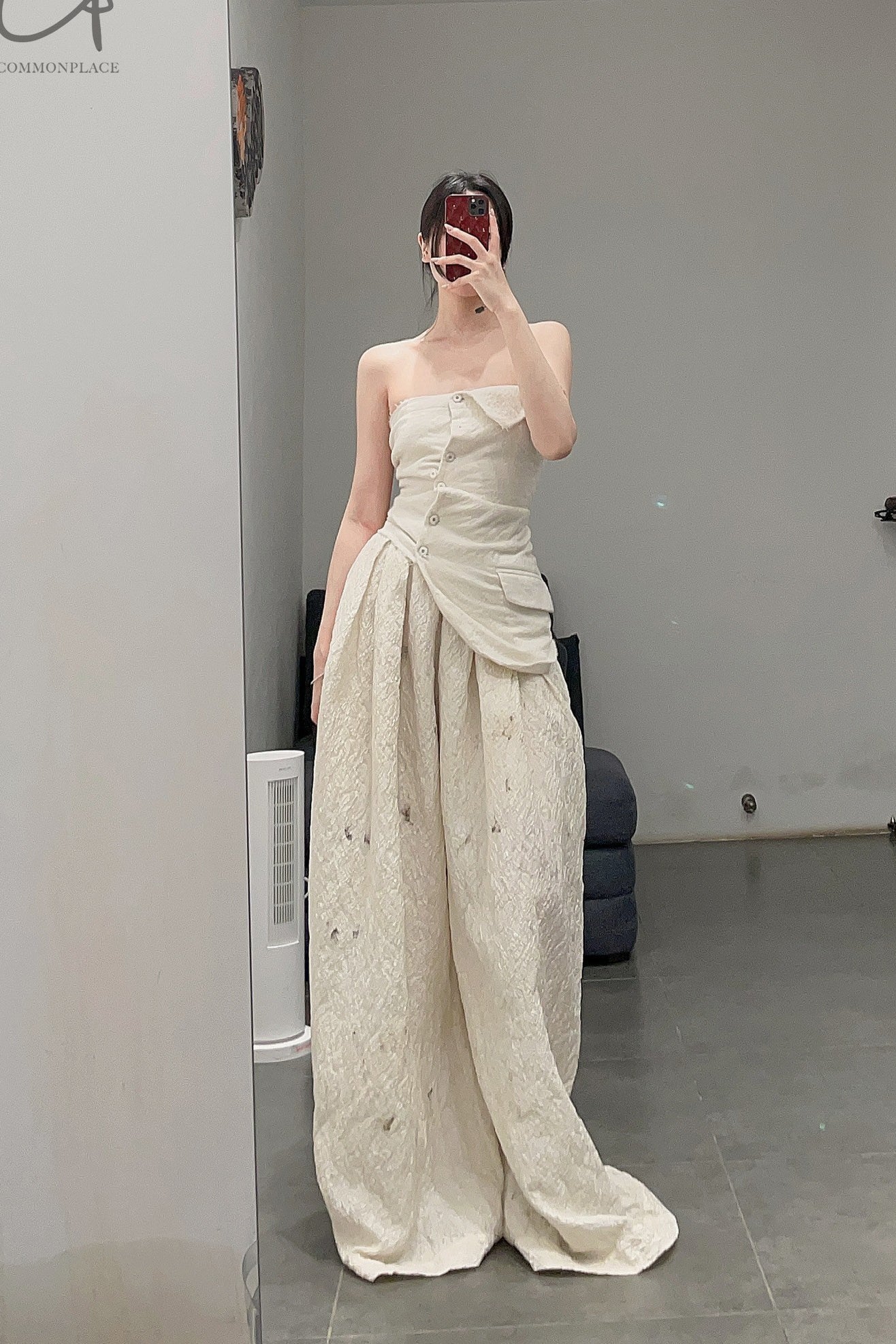 marc le bihanless strap jacket 2643 off White rice white - Image 22