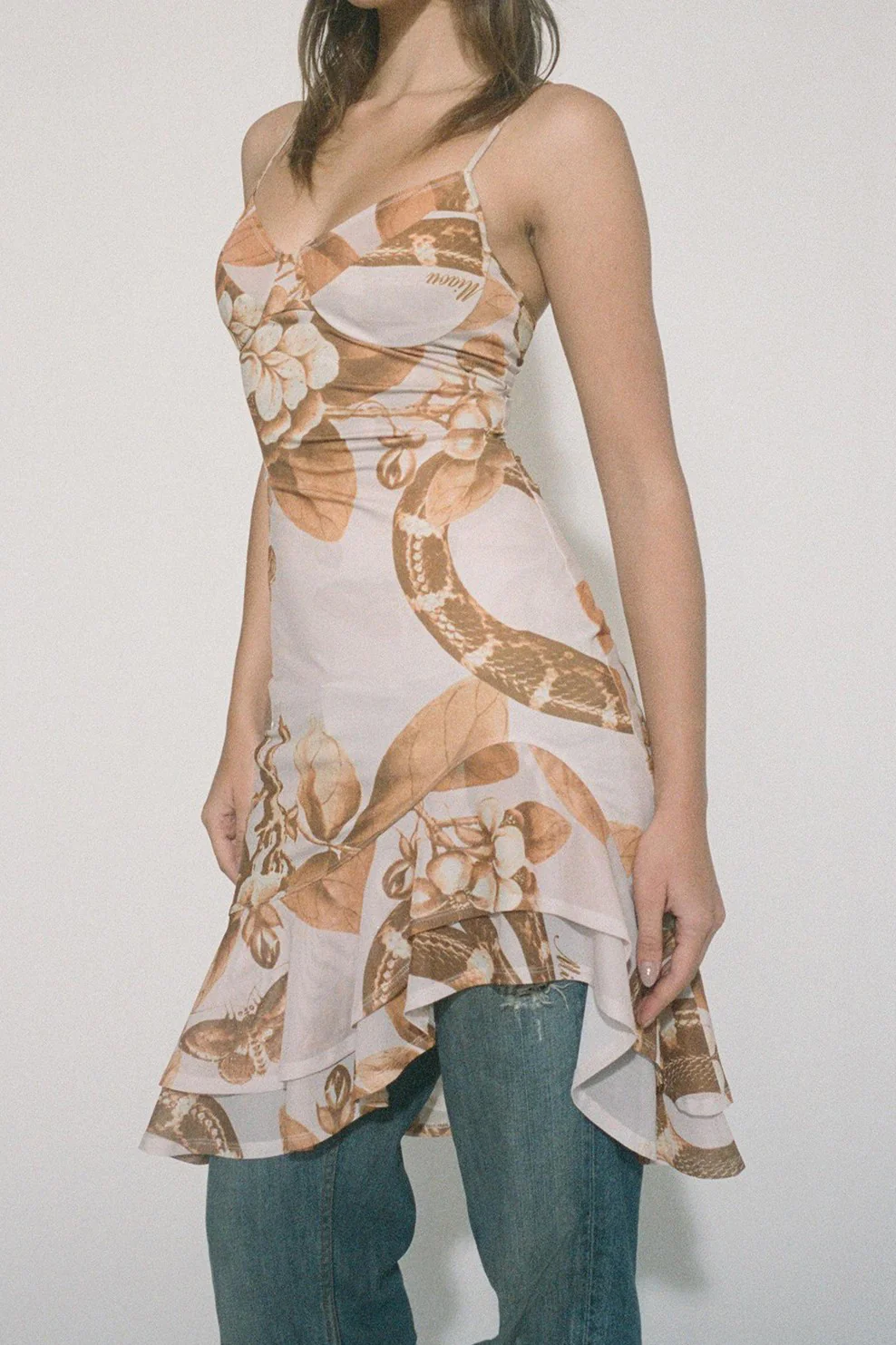 MIAOU 24 autumn and winter Katrina dress printed suspenders MAU-5057VISEDN-YINHUA printed - Image 3