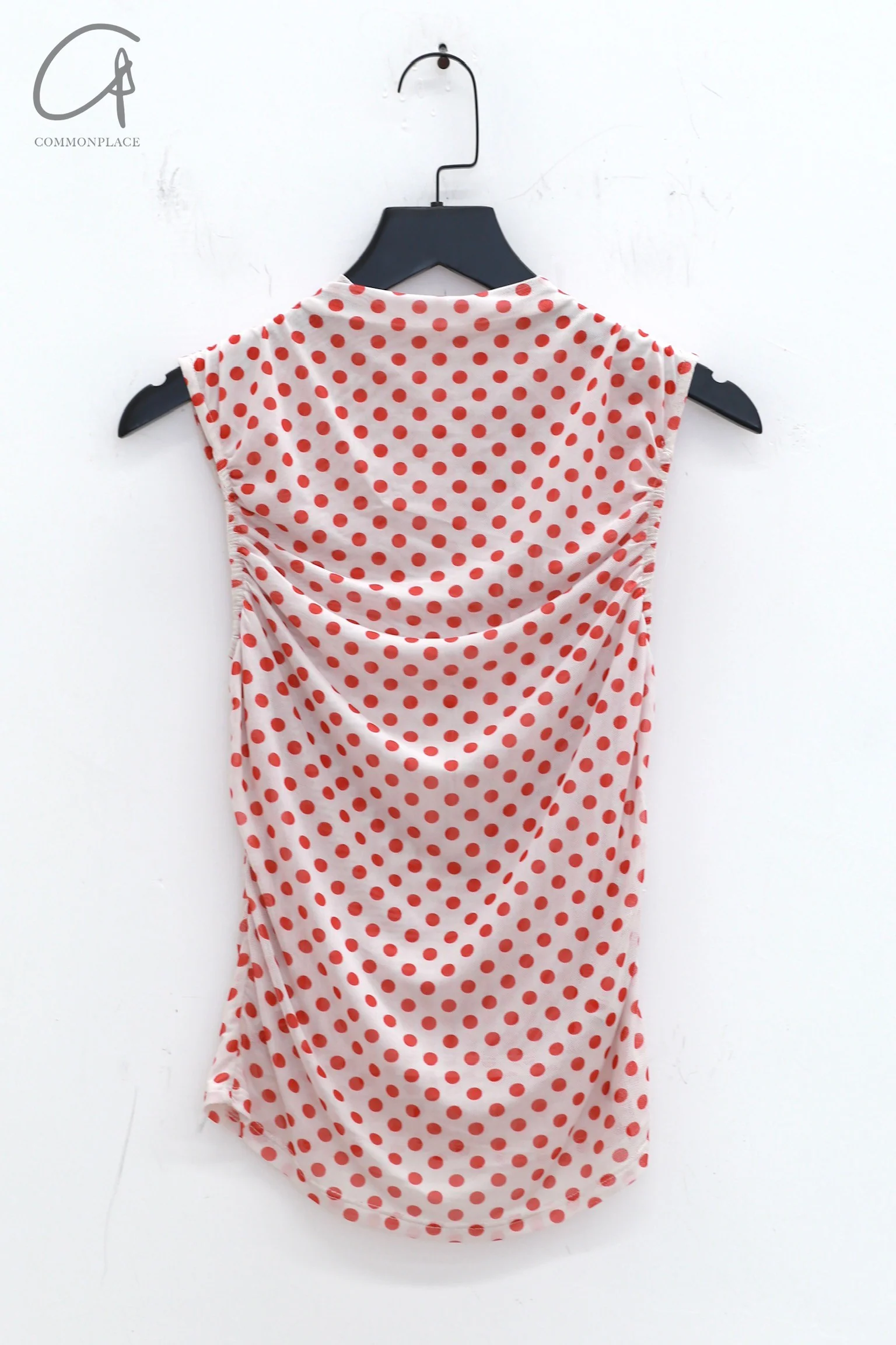 MIAOU 24 autumn and winter Maria polka dot suit MAU-7093PM2WPD-BYD white polka dot top - Image 5
