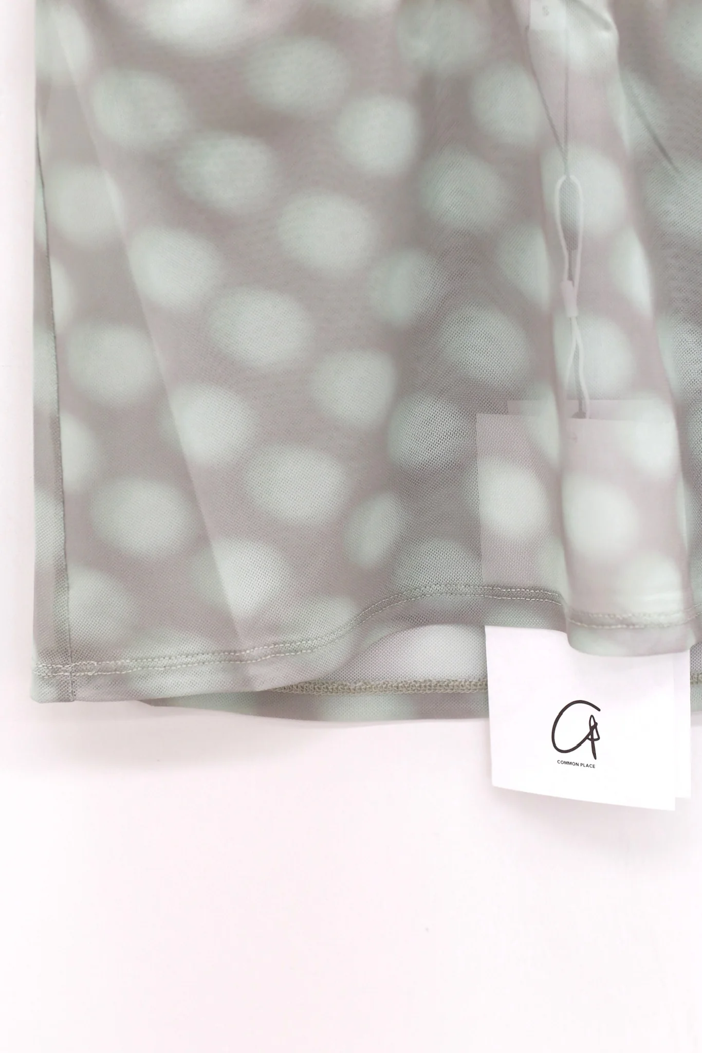 MIAOU 25 Spring/Summer Amelia Top T-shirt MAU-4014PM2MBD-BHMHD Mint Blurred Dots Skirt 7183 - Image 2