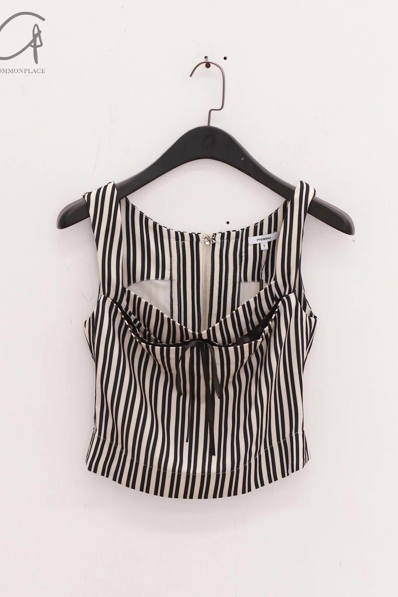 MIAOU 25 Spring/Summer Lace-Up IMOGEN Corset Vest Straps MAU-7023SCRCSR-NYTW Cream Stripes