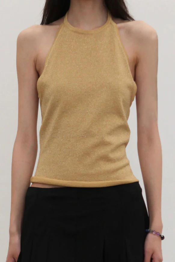 MIAOU 25 Spring/Summer NATALIA vest suspenders/shorts MAU-7198-0 GOLD 7198LURGLD