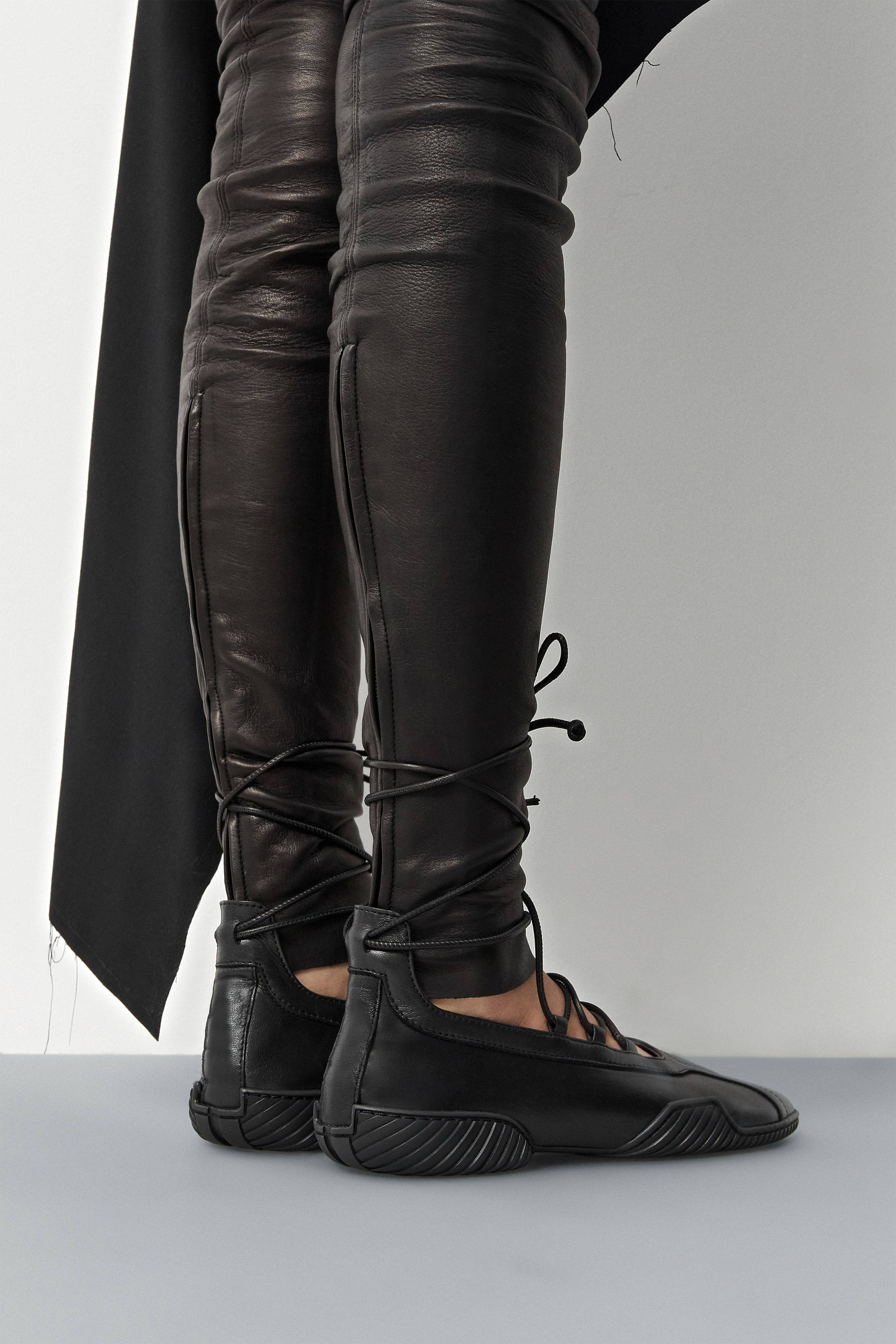 Miista Averie Black Lace Ballet Flats MST-MI_5572-BLACK - Image 10