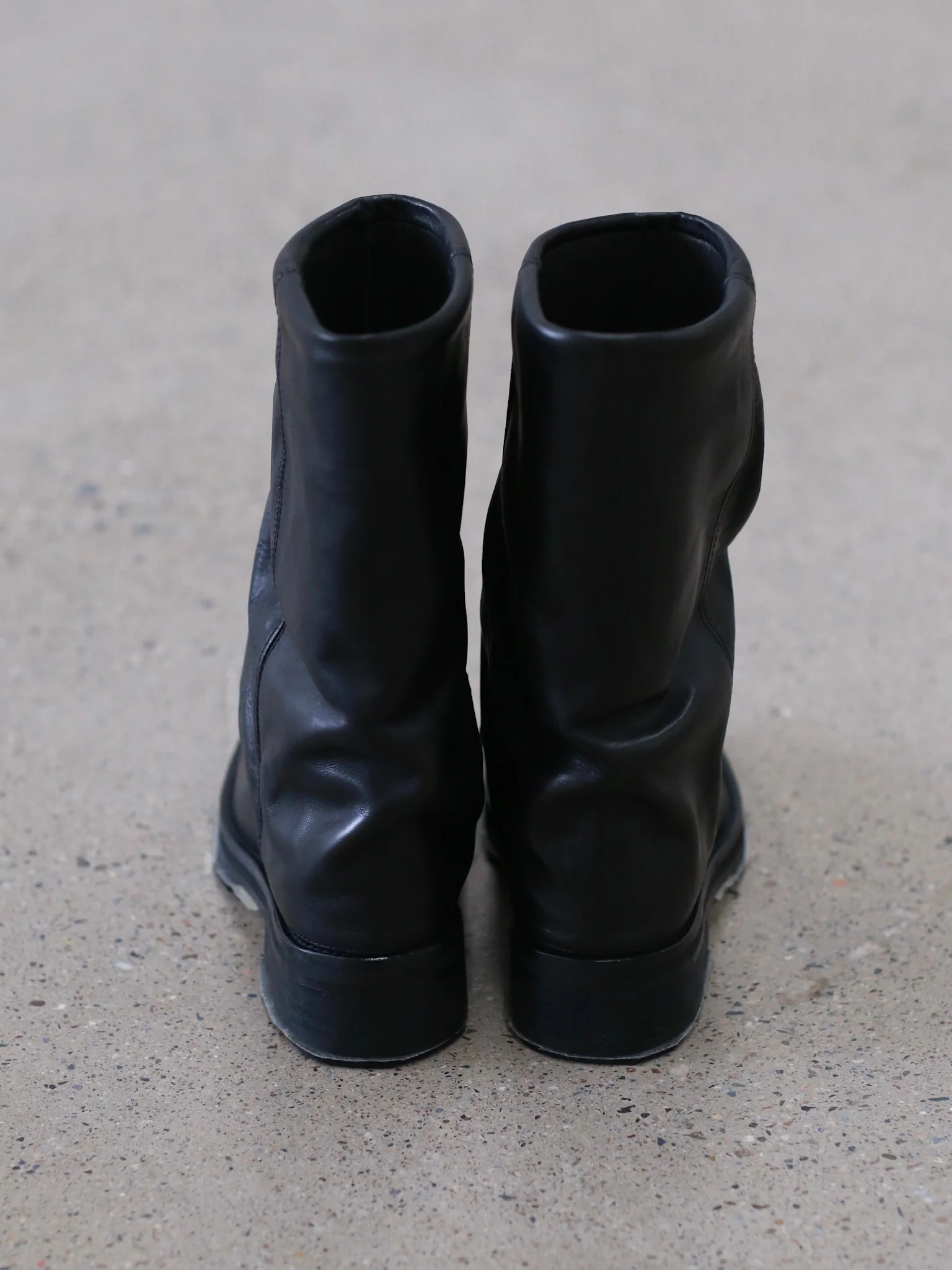 Miista Black Rubber Ankle Boots Spain MST-MI_5579-HXJ Black - Image 5