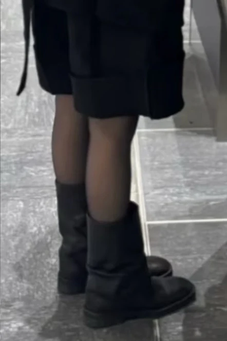 Miista Black Rubber Ankle Boots Spain MST-MI_5579-HXJ Black - Image 7