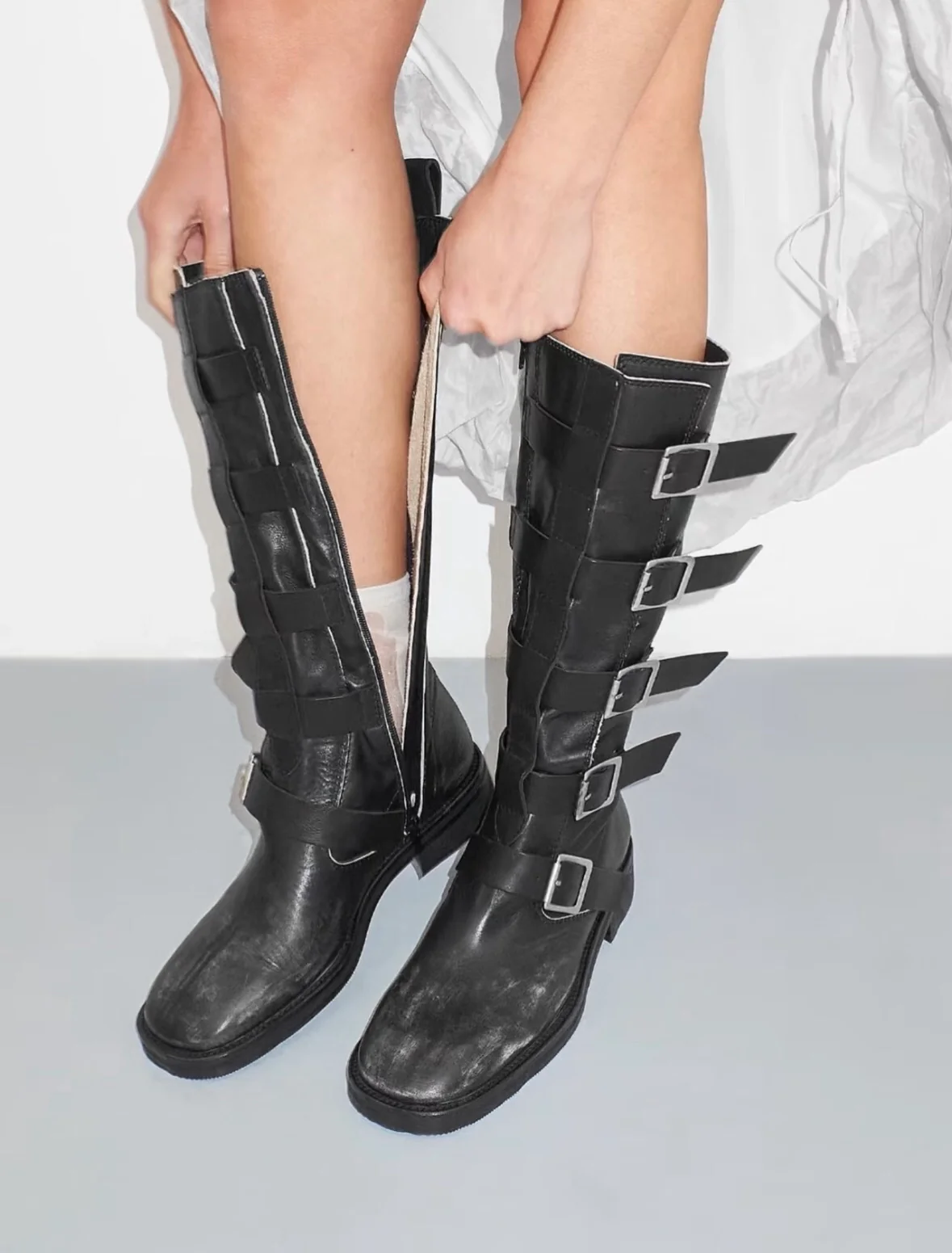 Miista Evie Black Boots Spain MST-MI_5515-HEI Black - Image 6