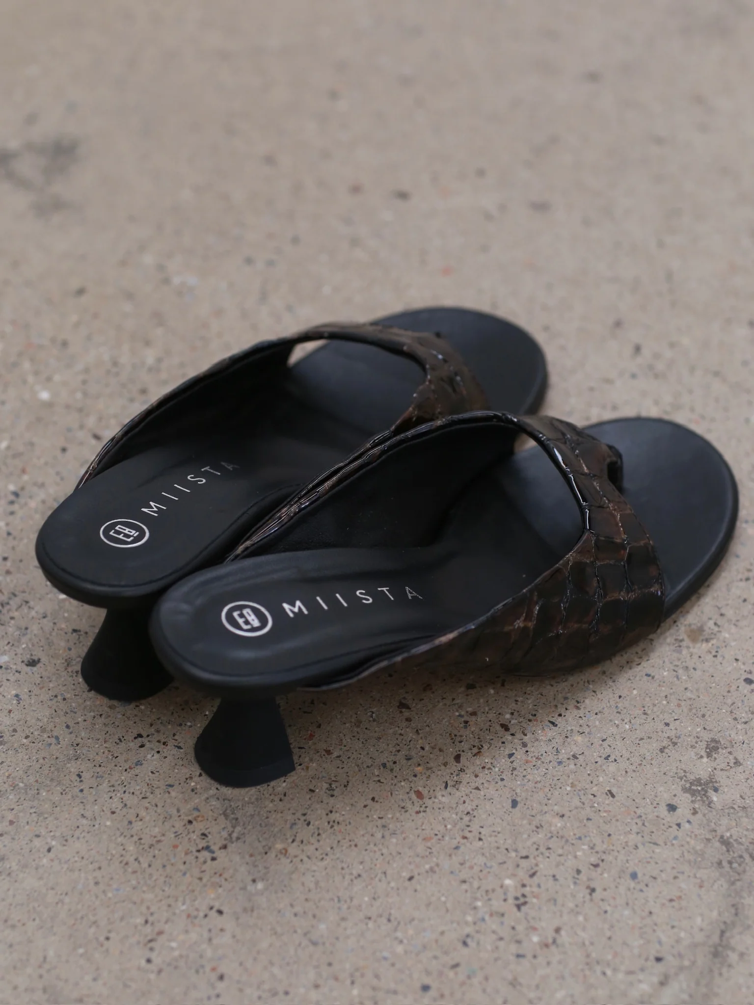 Miista Palmyra Slide Sandals MST-E8_3590-BROWN - Image 4