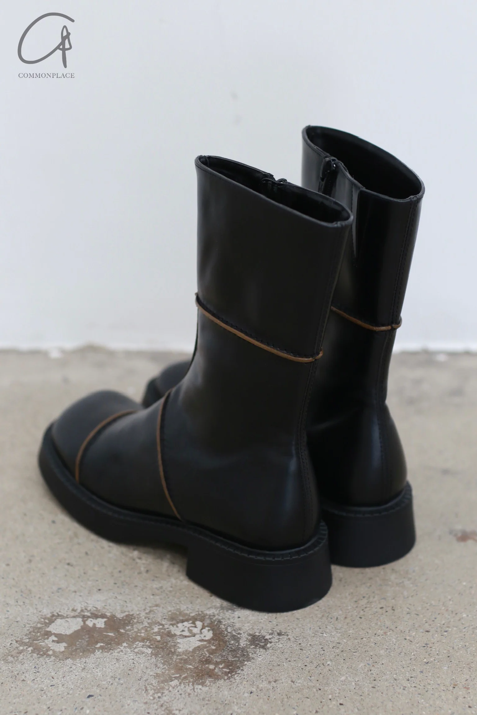Miista side zipper square toe boots Spain MST-E8_2602-HEI Black E8_2602 - Image 4