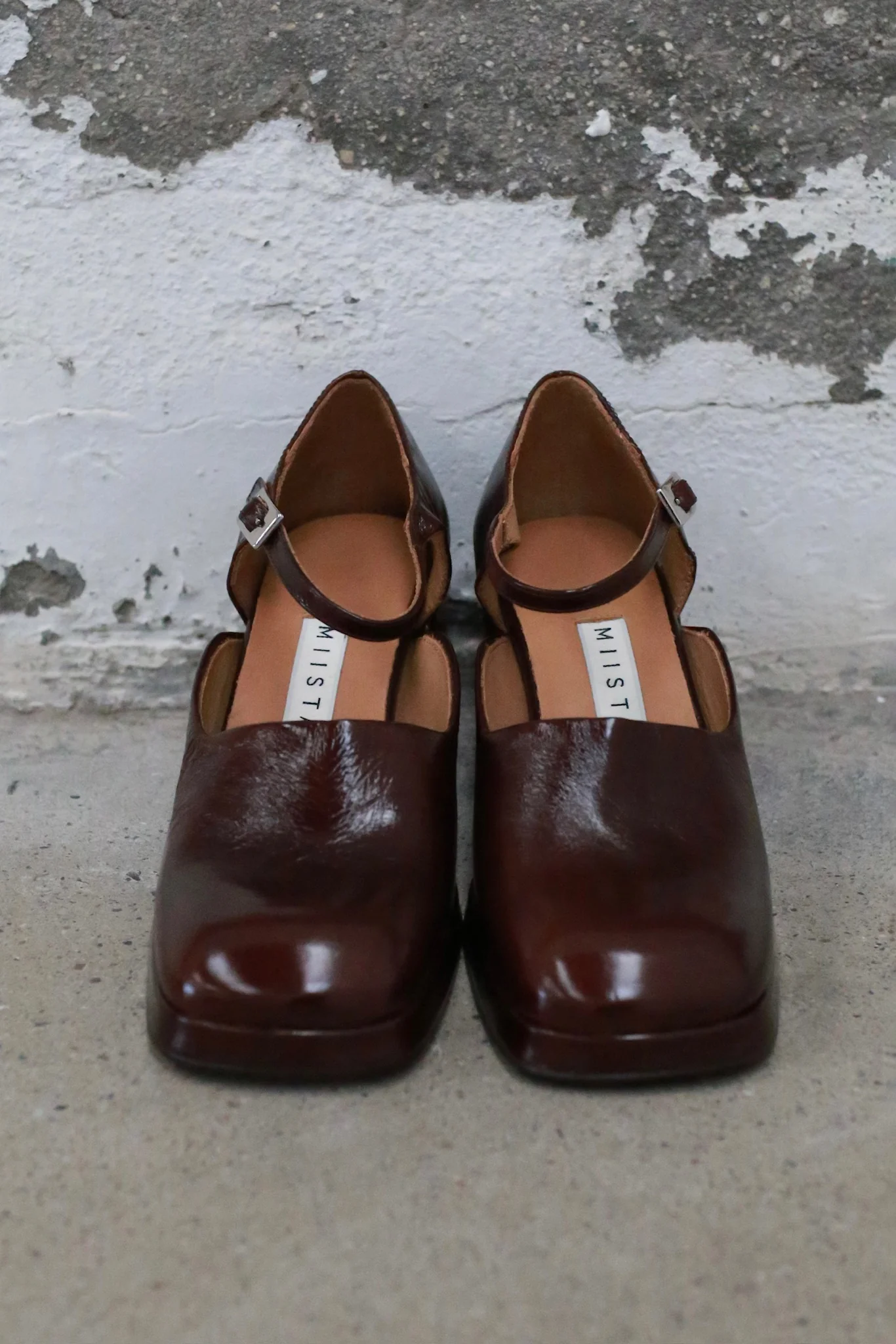 Miista square-toe court shoes, cowhide leather, Spanish handmade, MST-MI_5632-ZONG, brown (MI_5518 MI_5632 MI_5793)