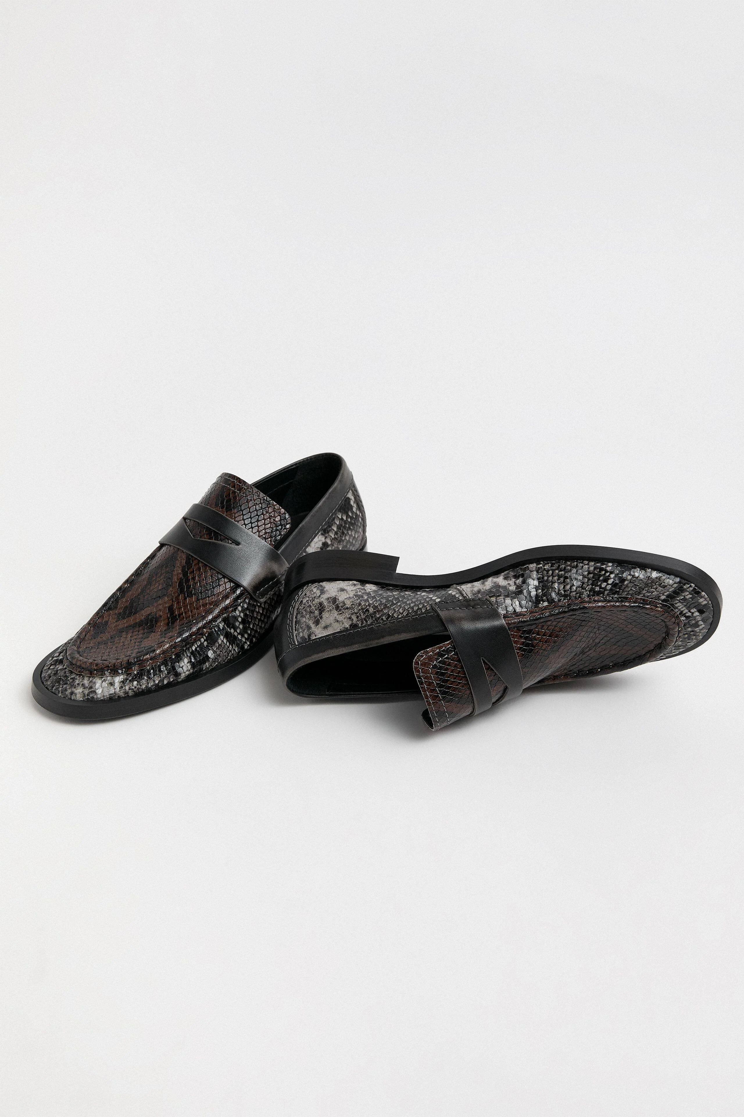 Miista Zita brown-black suede loafers MST-E8_4164-BROWN brown-grey - Image 6