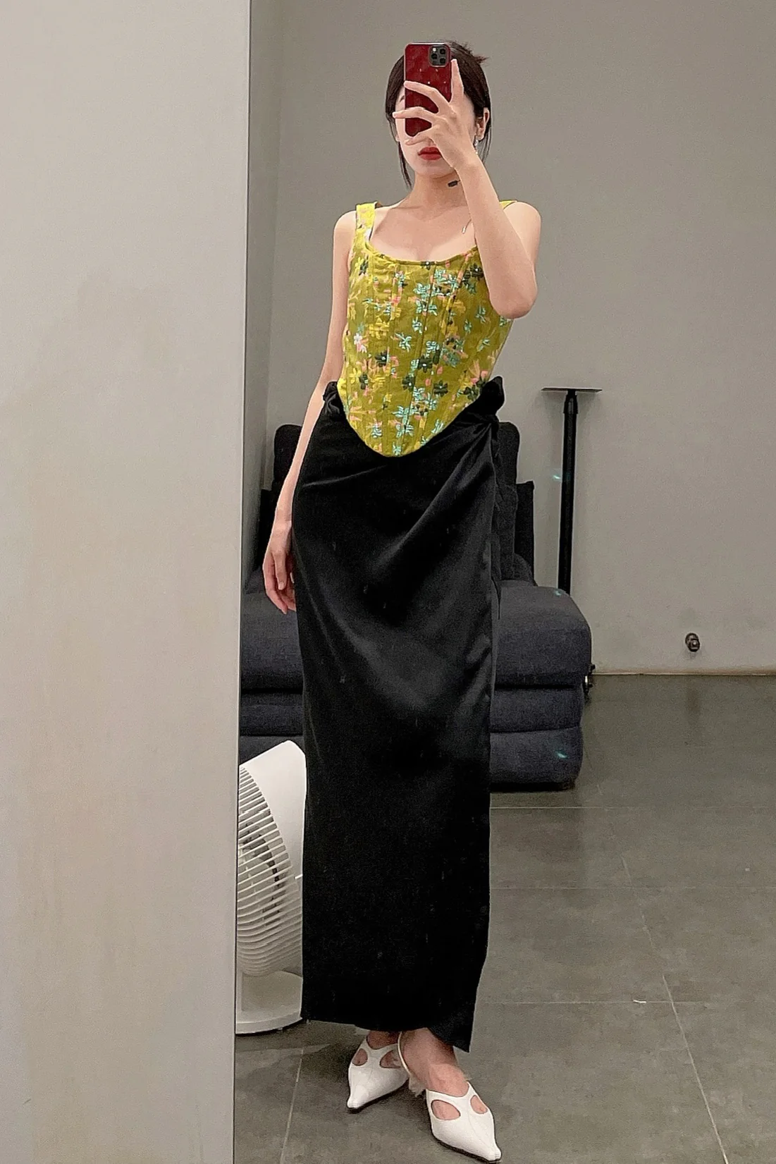 MING MA Jacquard Fishbone Corset AW21-TO01-GNJAC PMM5 - Image 14