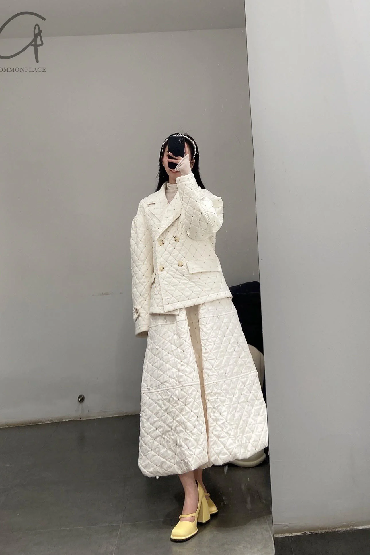 MING MA Jacquard Quilted Cotton Jacket AW21 JK03-WTJAC - Image 12
