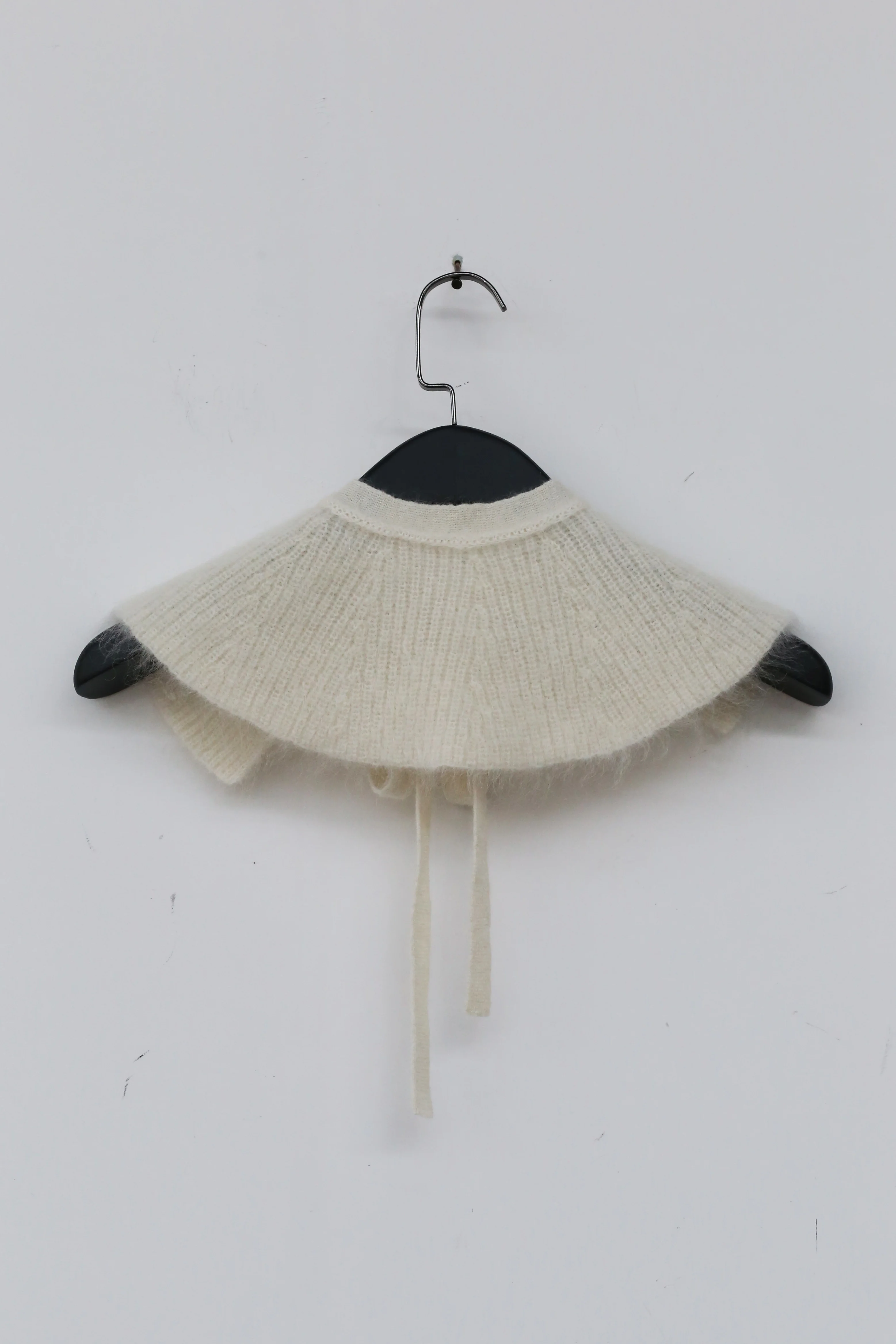 MING MA Mohair Bow Decorative Collar AW21-ACC03-WTMW - Image 5