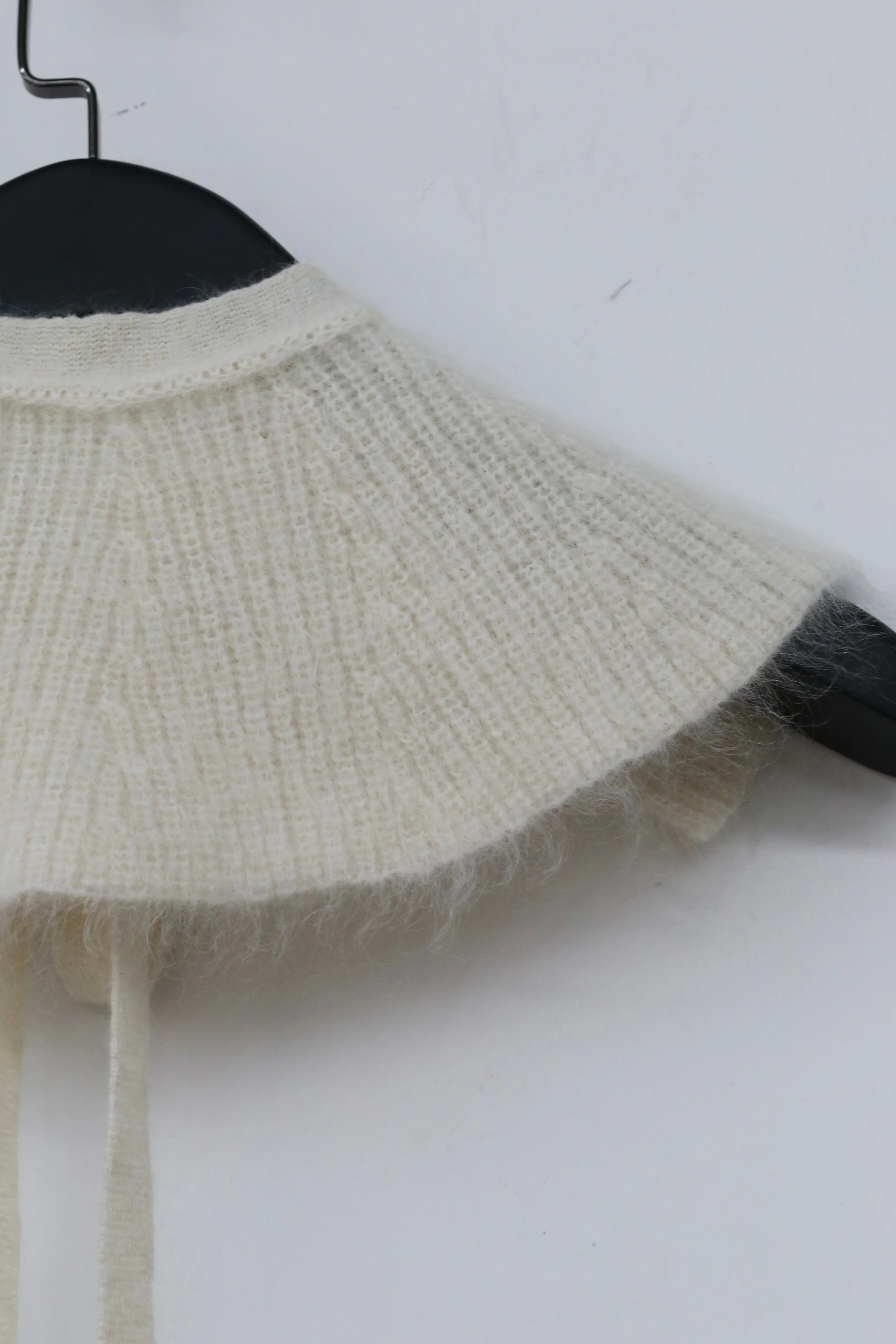 MING MA Mohair Bow Decorative Collar AW21-ACC03-WTMW - Image 6