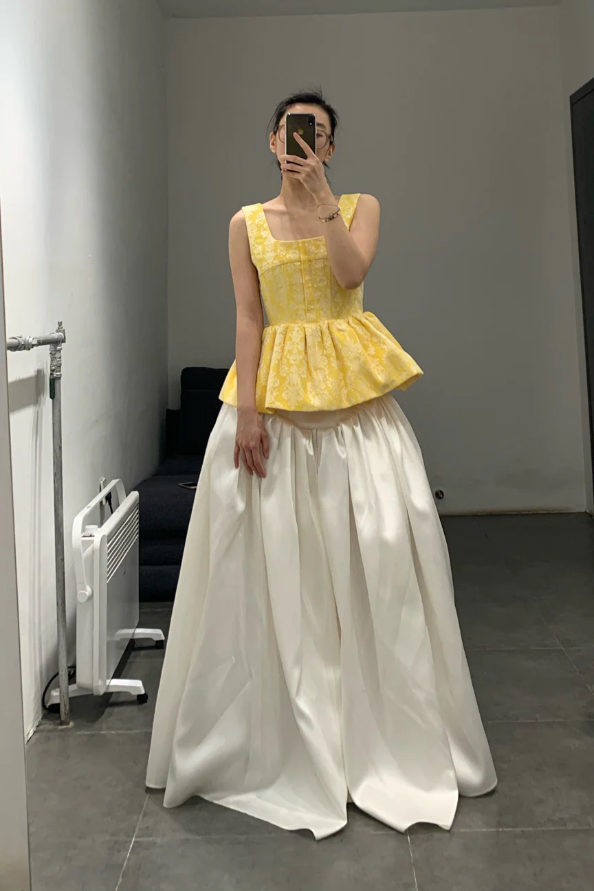 MING MA pleated sleeveless top SS21-TO14-YWJAC  PMM2 - Image 3