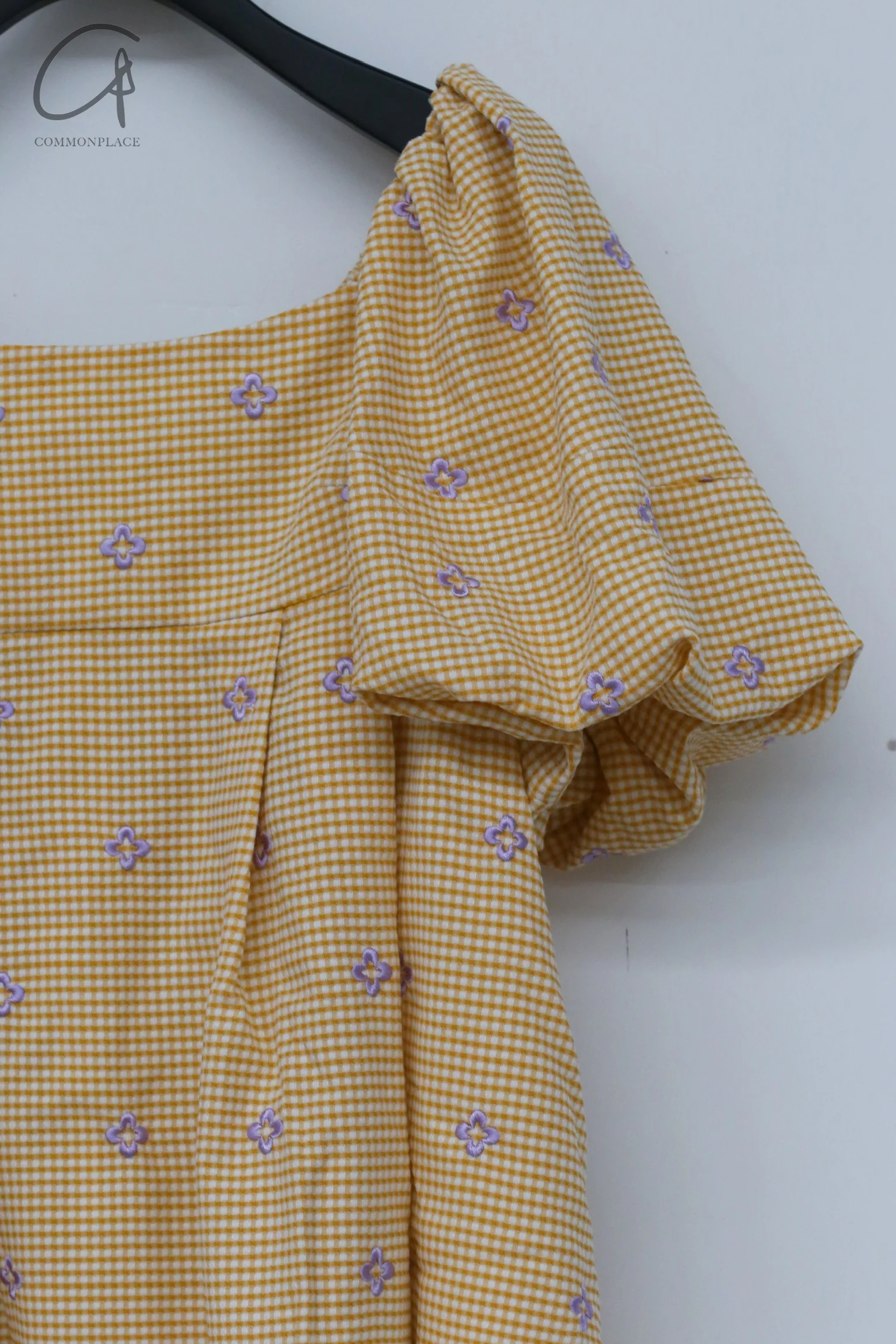 MING MA Puff sleeve pleated dress AW21-DR17-YWPR - Image 11