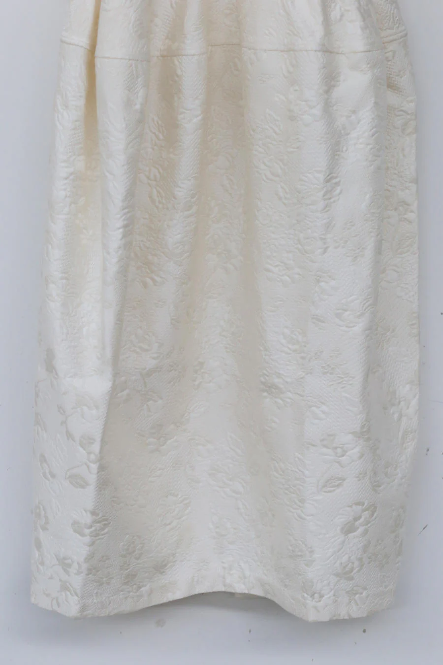 MING MA Quilted Cotton Puff Sleeve Flower Bud Dress AW21-DR13-WTJAC - Image 10