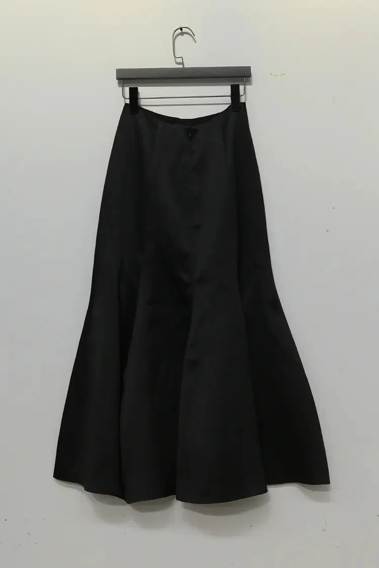 MING MA satin mermaid skirt SS21-SK05-BKPN - Image 3