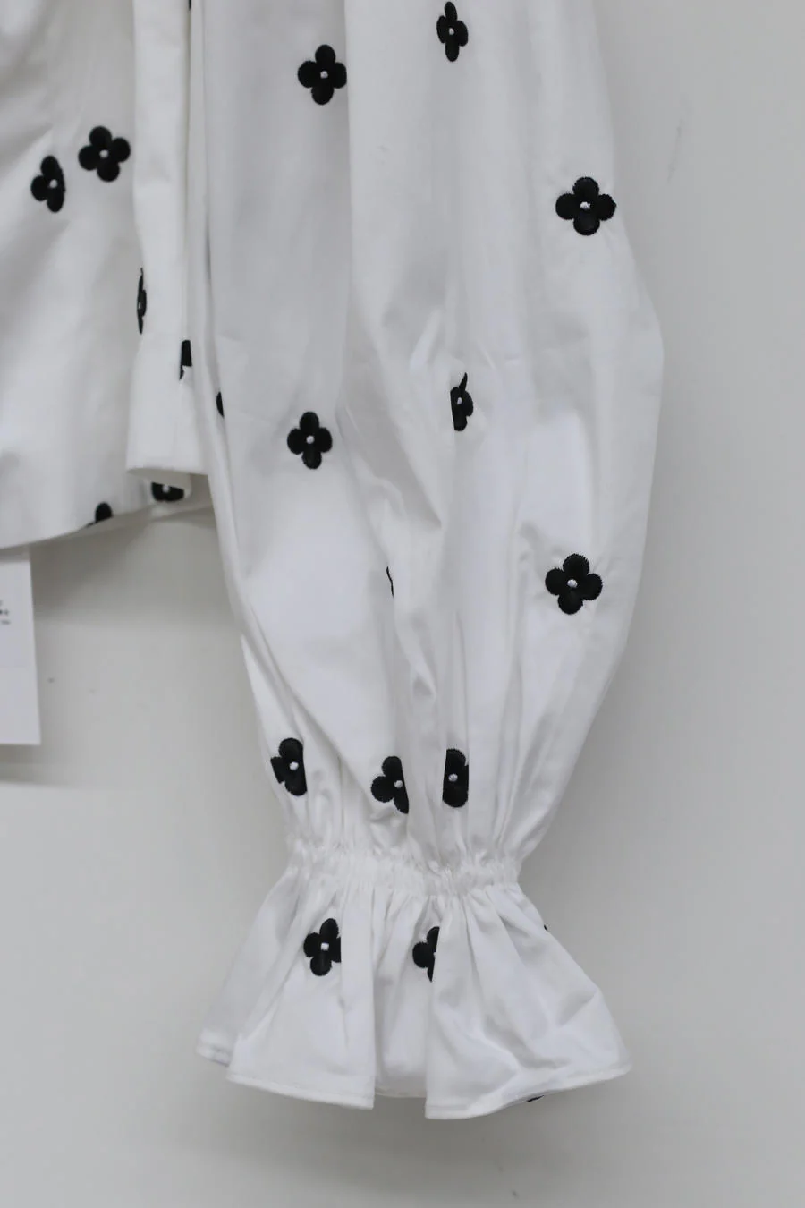 MING MA TO11-WTCT  embroidered puff sleeve top - Image 13