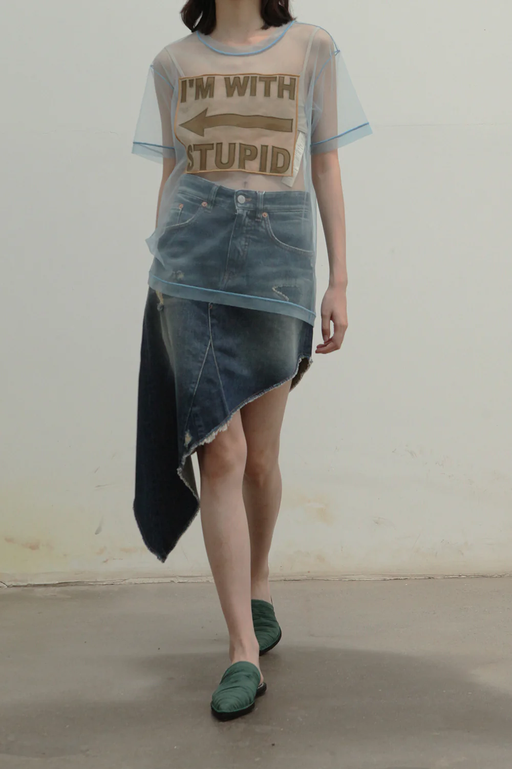 MM6 Denim Skirt S30460 980 - Image 12