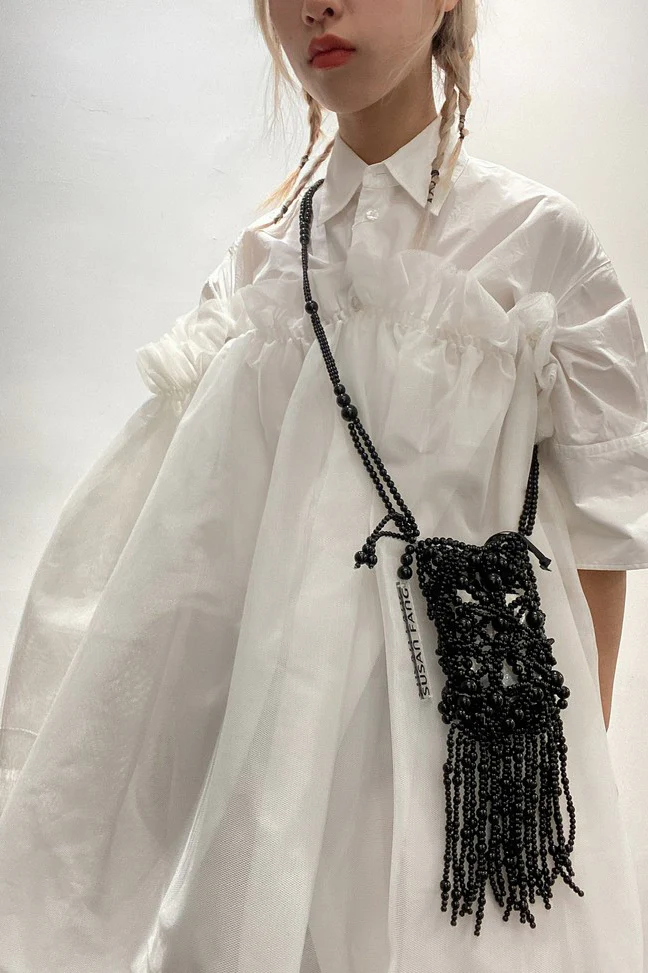 MM6 removable gauze lining dress S47294 100 - Image 10