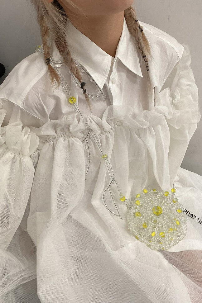 MM6 removable gauze lining dress S47294 100 - Image 13