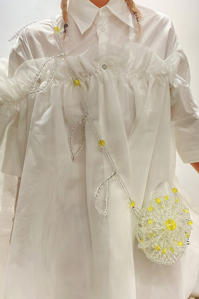 MM6 removable gauze lining dress S47294 100 - Image 15