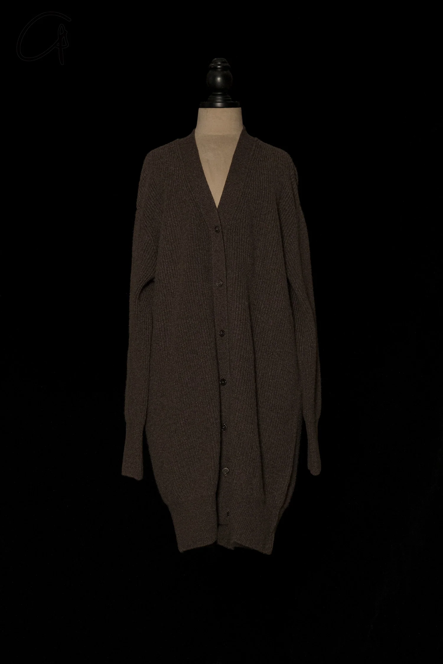 Mutedance 24 Autumn and Winter Button Cashmere Sweater MD-MD24FW126-BROWN MD24FW125 MD24FW126 - Image 9