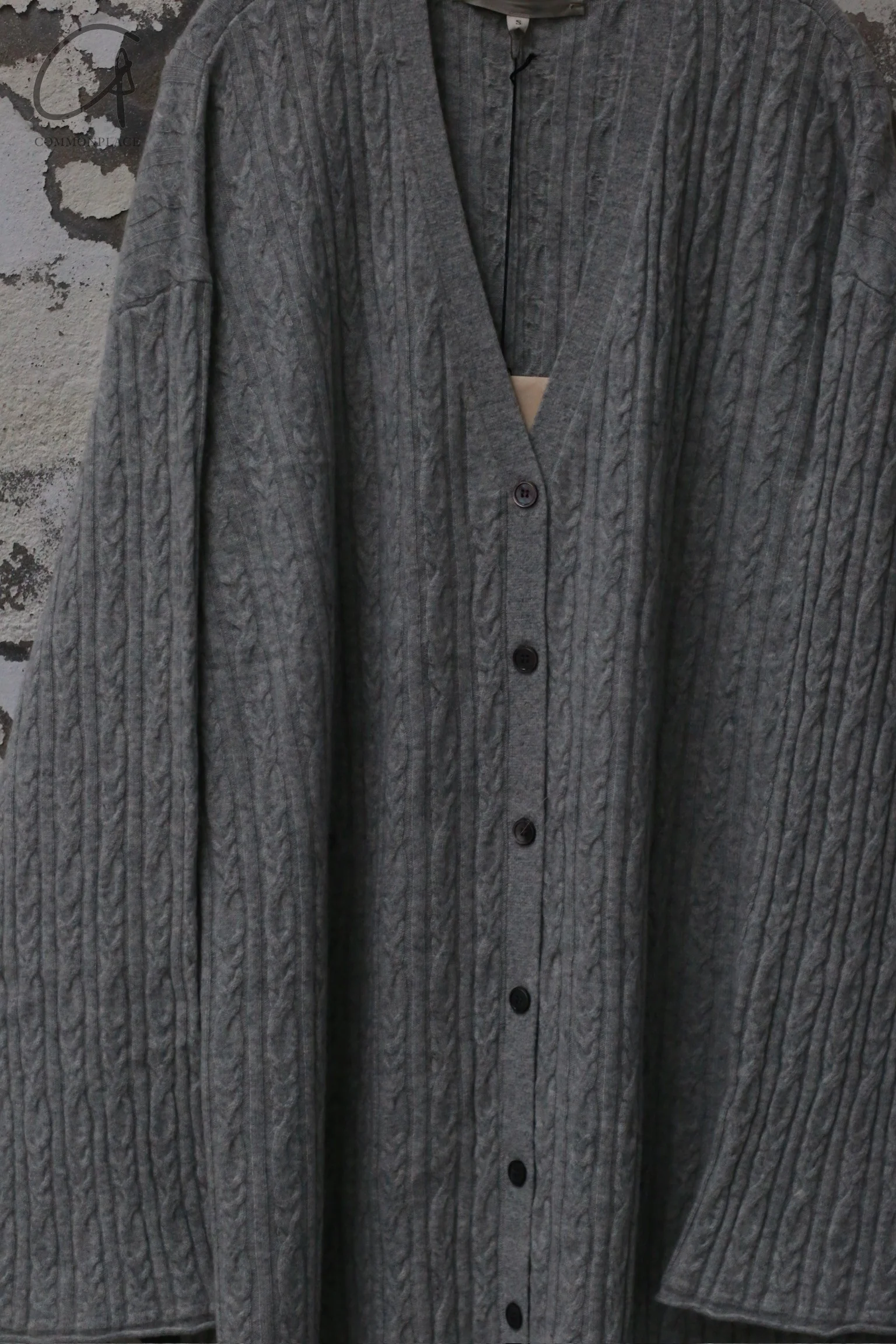 Mutedance 24 Autumn and Winter Long Cashmere Cardigan MD-MD24FW144-GRAY - Image 5