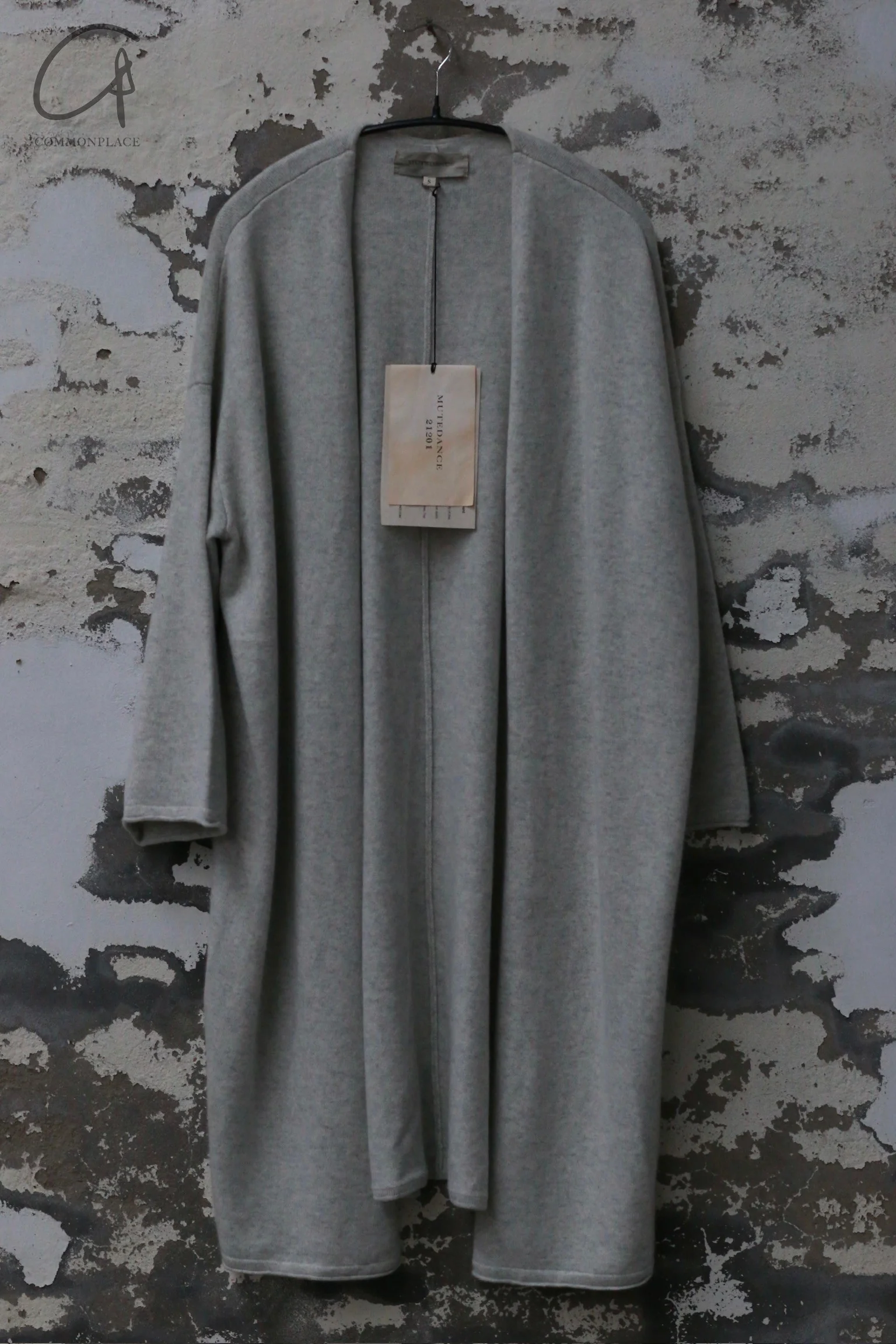 Mutedance 24 Autumn and Winter Long Cashmere Cardigan Series MD-MD24FW131-GRAY MD24FW131 MD24FW132