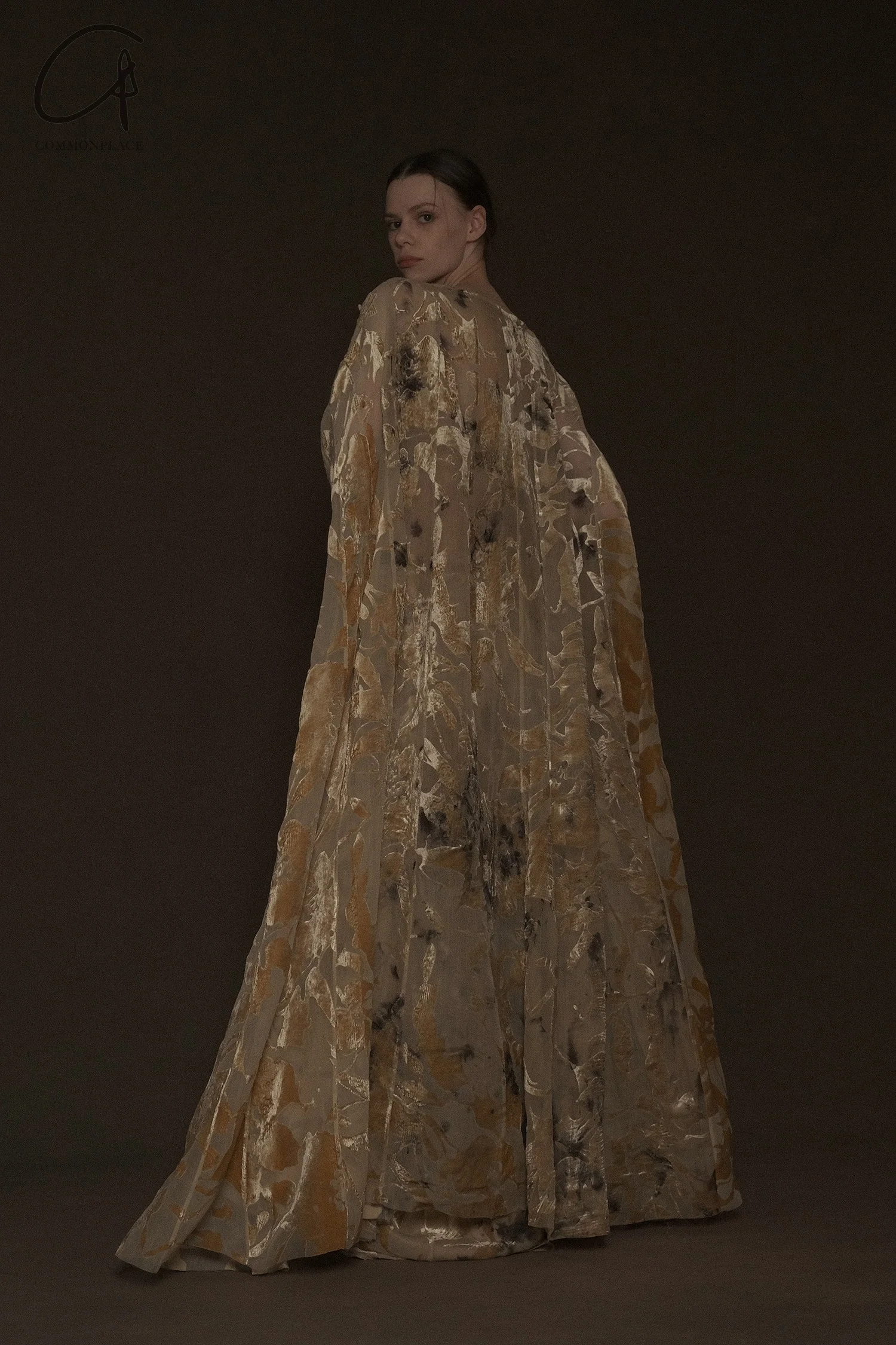 Mutedance 24 Autumn and Winter Long Loose Dress MD24FW112 MD24FW111 MD-MD24FW112-gold - Image 12