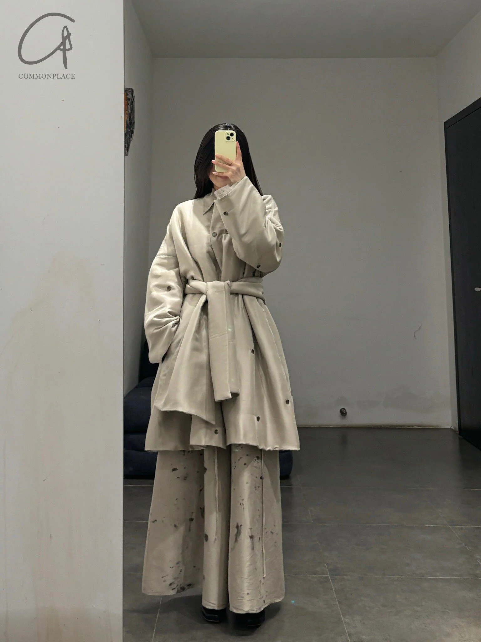 Mutedance 24 Autumn and Winter Loose Scarf Wool Silk Flower Dye Jacket MD-MD24FW27-gray MD24FW29 - Image 16