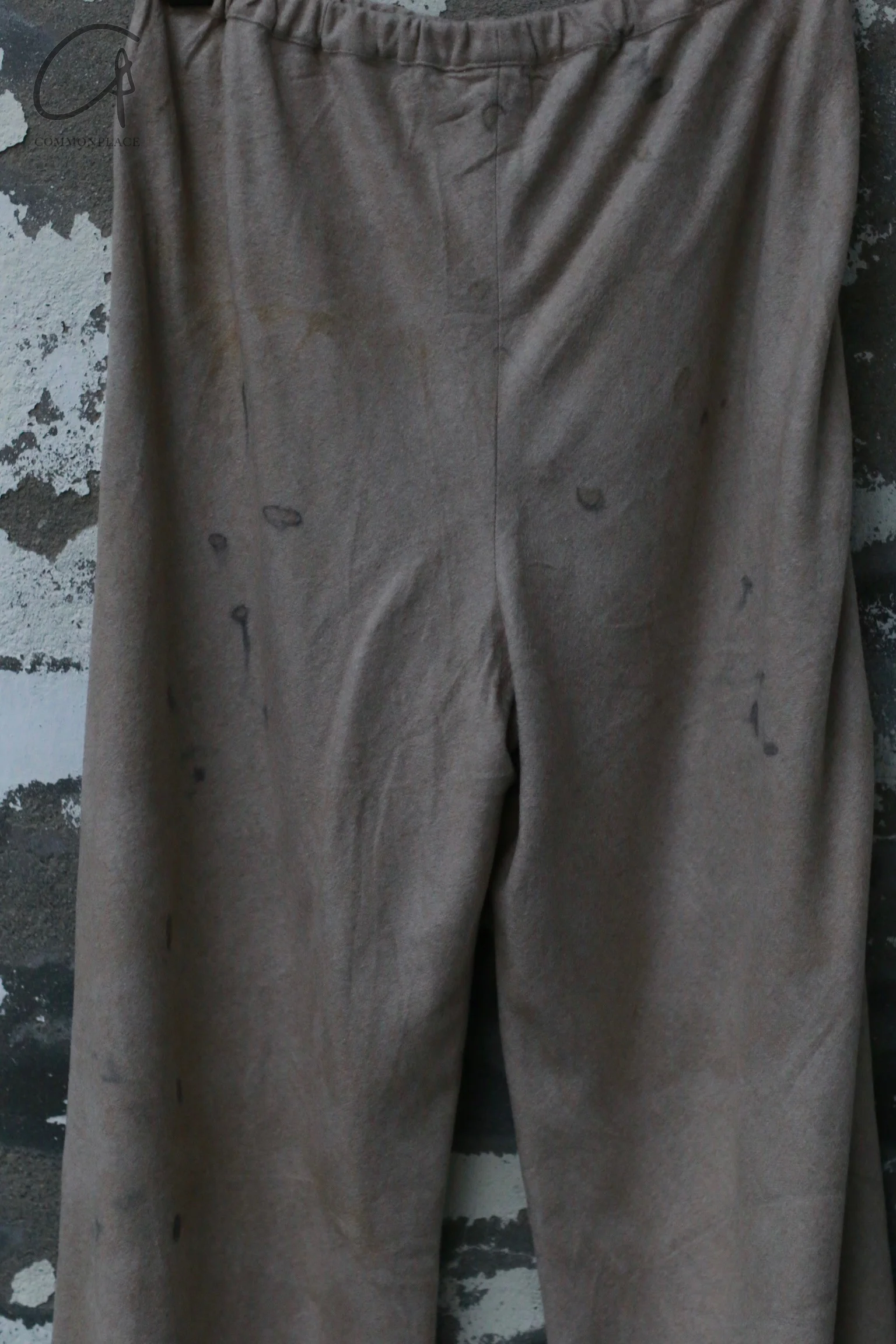 Mutedance 24 Autumn and Winter Loose Silk Cashmere Flower Dye Trousers MD-MD24FW51-SAND MD24FW50 - Image 2