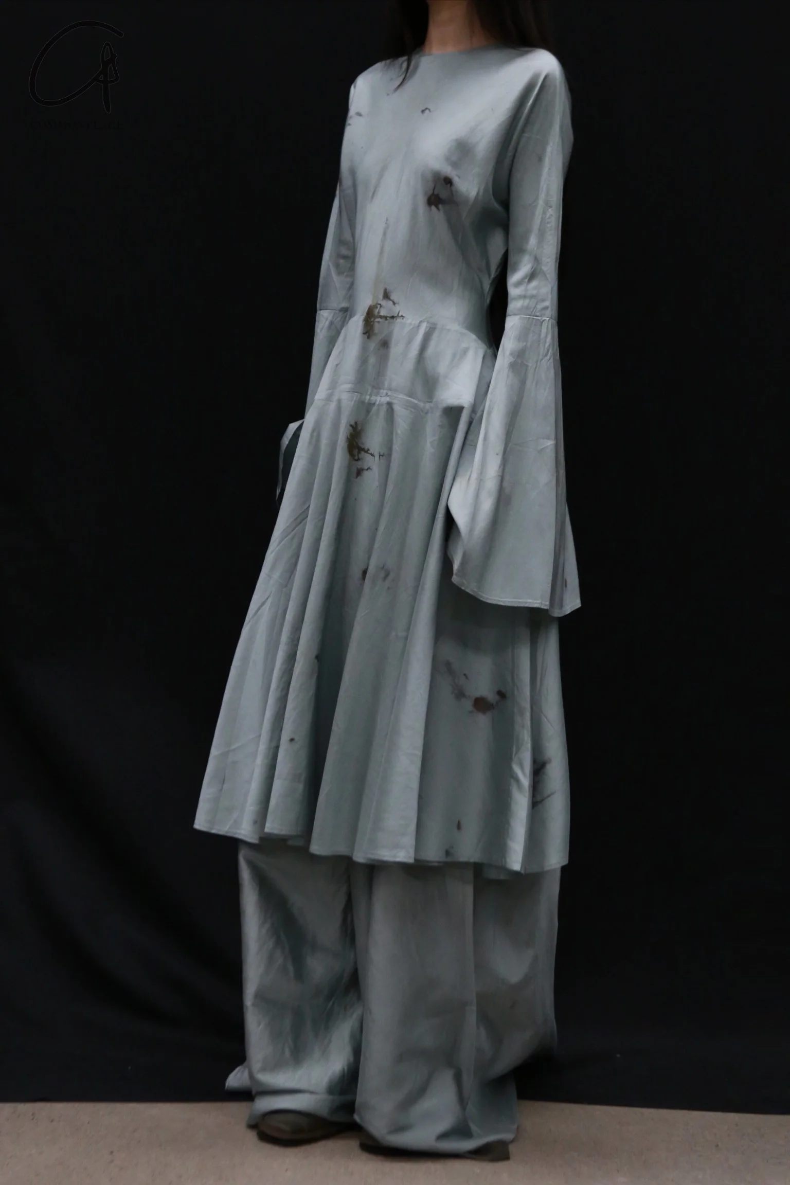 Mutedance 24 Autumn and Winter Waist Silk Dress/Pants MD-MD24FW100-blue MD24FW94 - Image 10